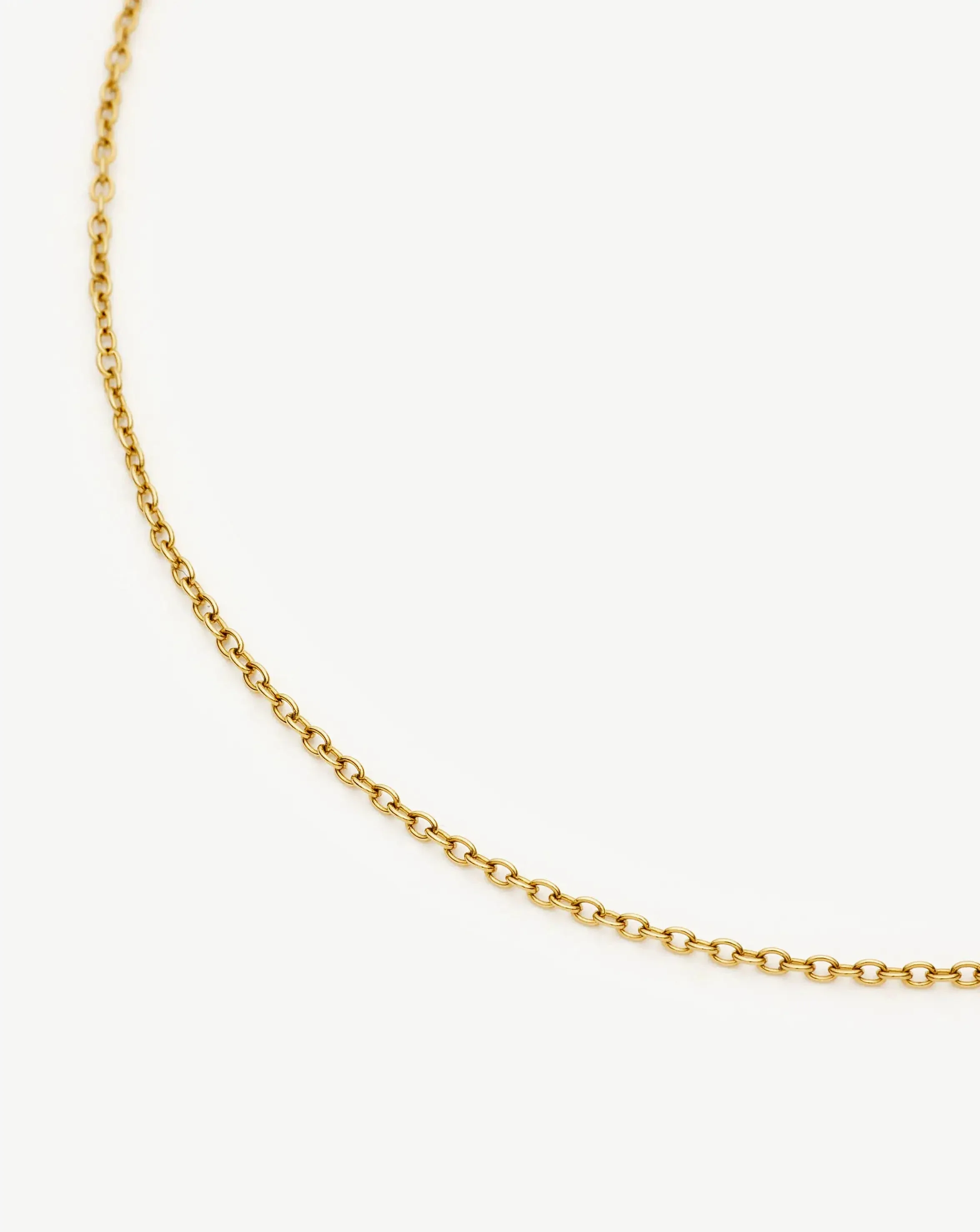 Long Trace Chain Necklace | 18k Gold Plated - Image 2