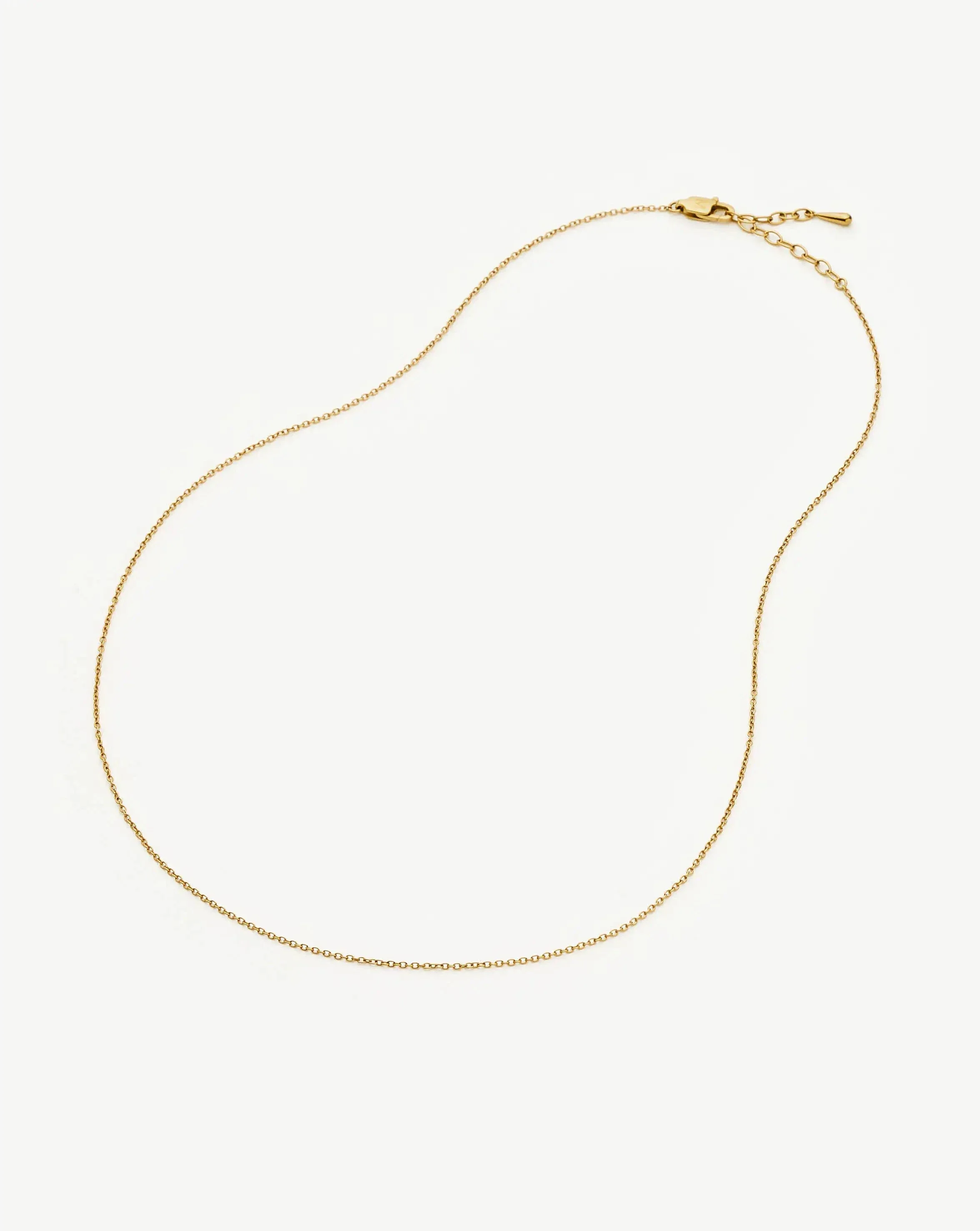 Long Trace Chain Necklace | 18k Gold Plated - Image 3