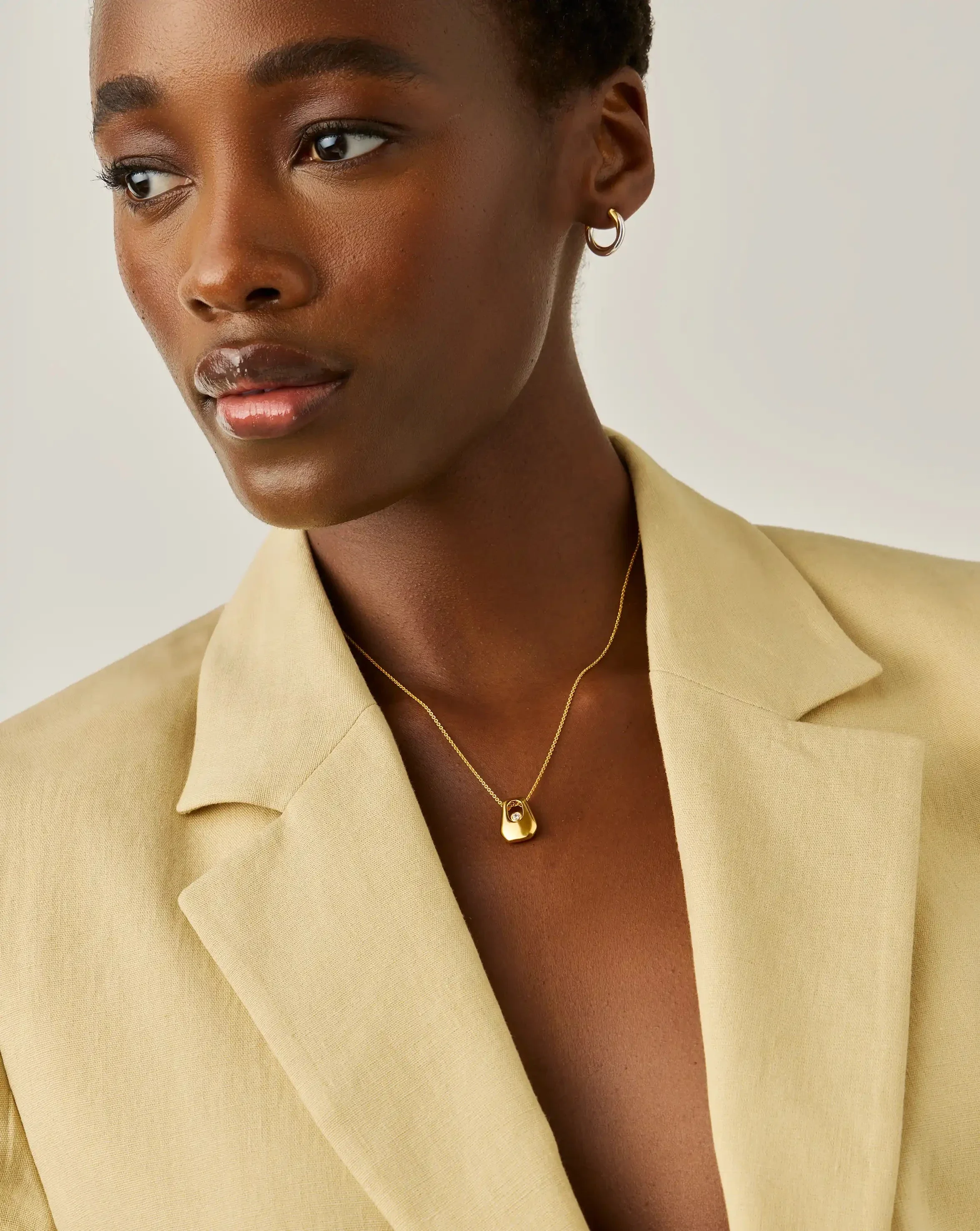 Lucy Williams Arco Pendant Necklace | 18k Gold Vermeil - Image 6