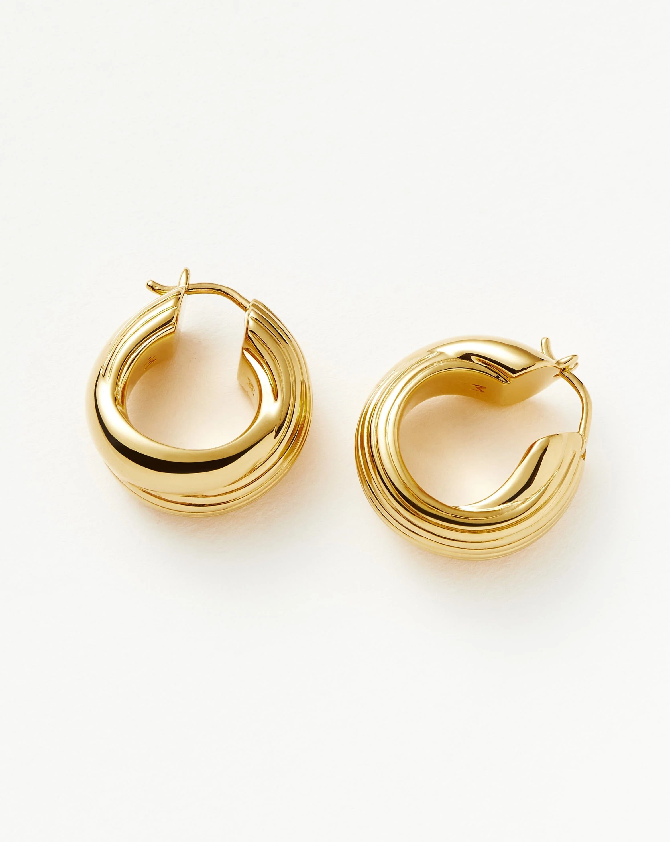 Lucy Williams Entwine Ridge Hoop Earrings - Image 4