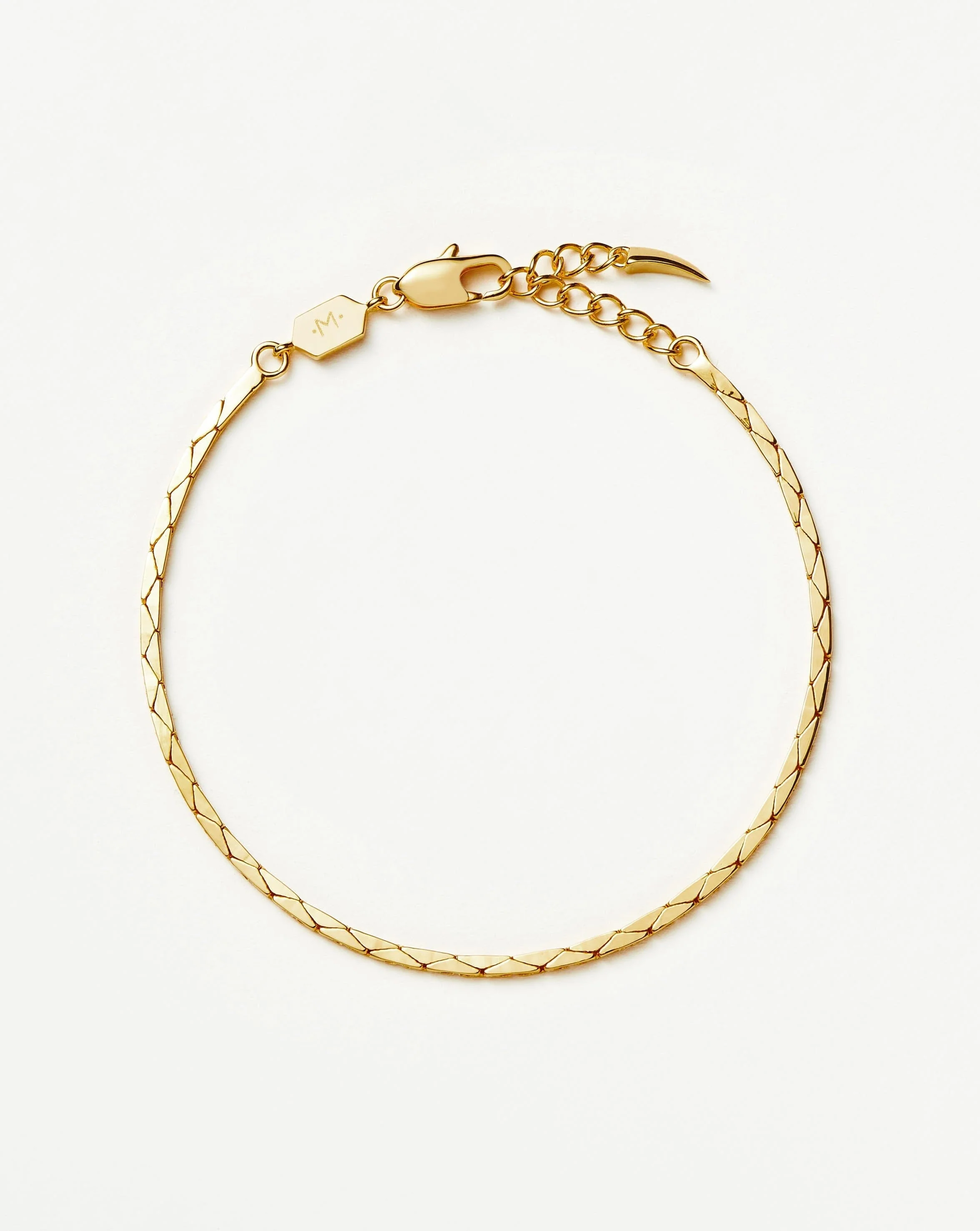 Lucy Williams Cobra Snake Chain Bracelet | 18ct Gold Plated