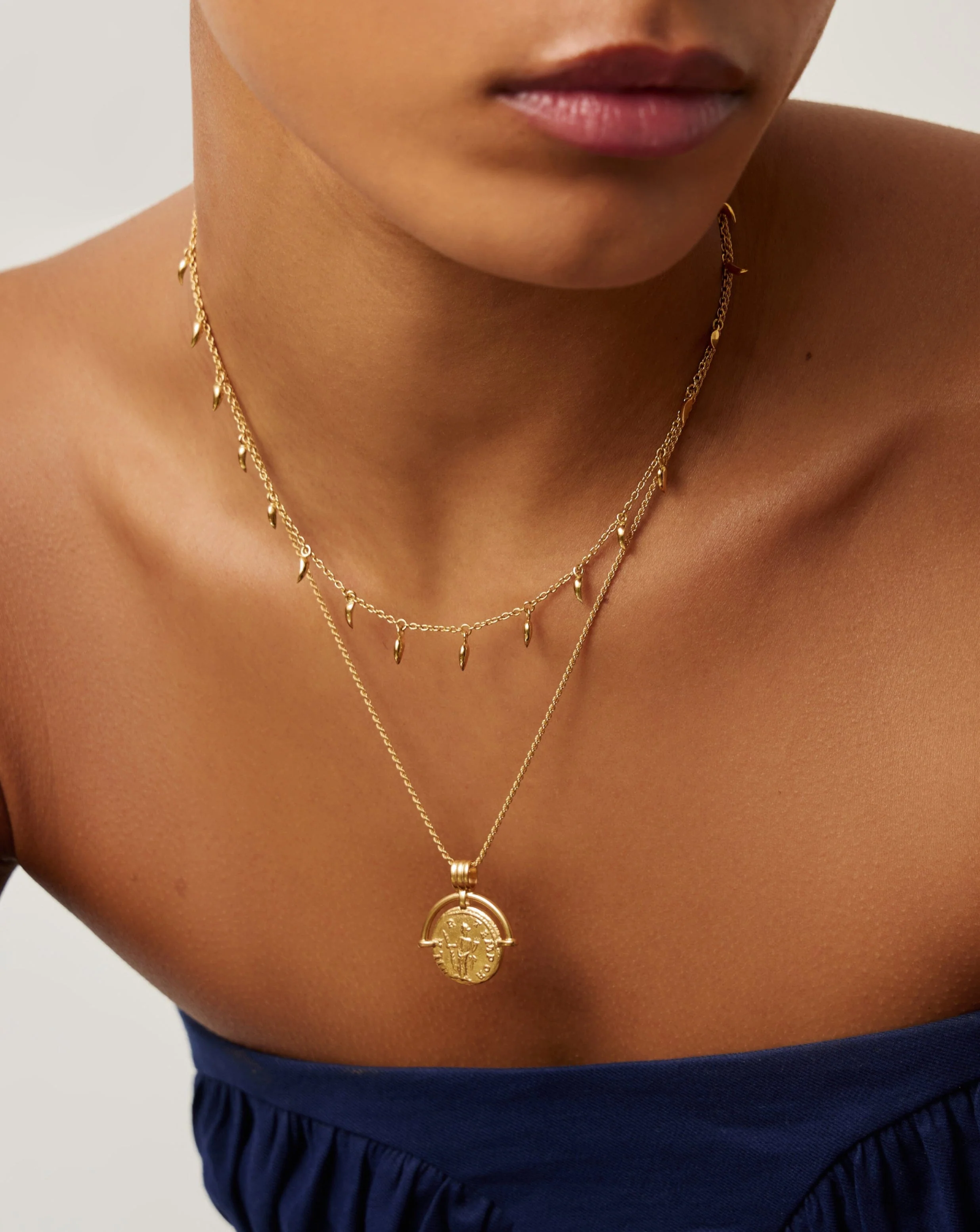 Lucy Williams Mini Fang Necklace | 18k Gold Vermeil - Image 3