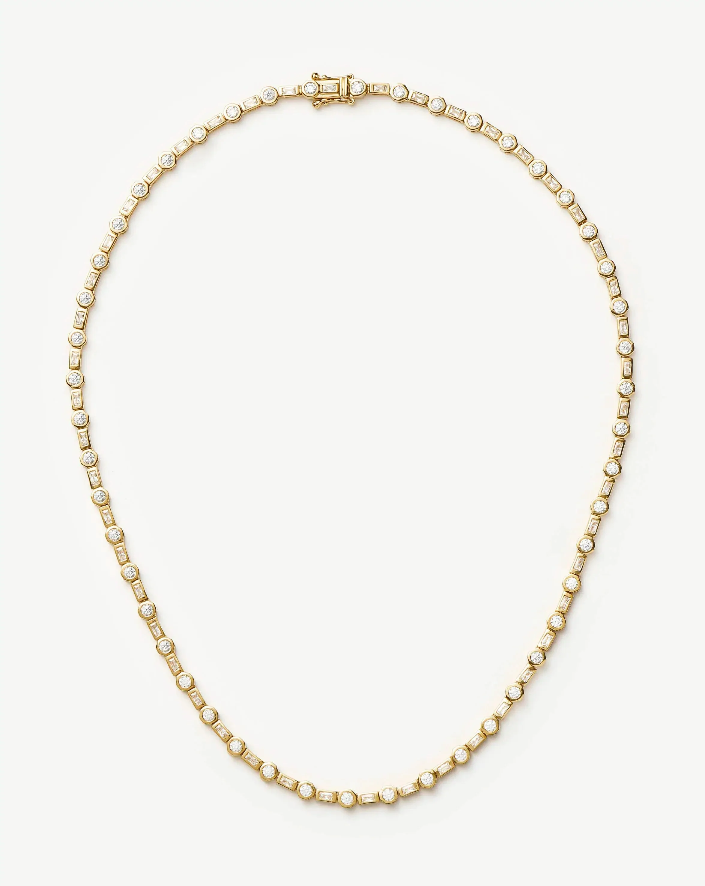 Lucy Williams Tennis Necklace | 18k Gold Plated