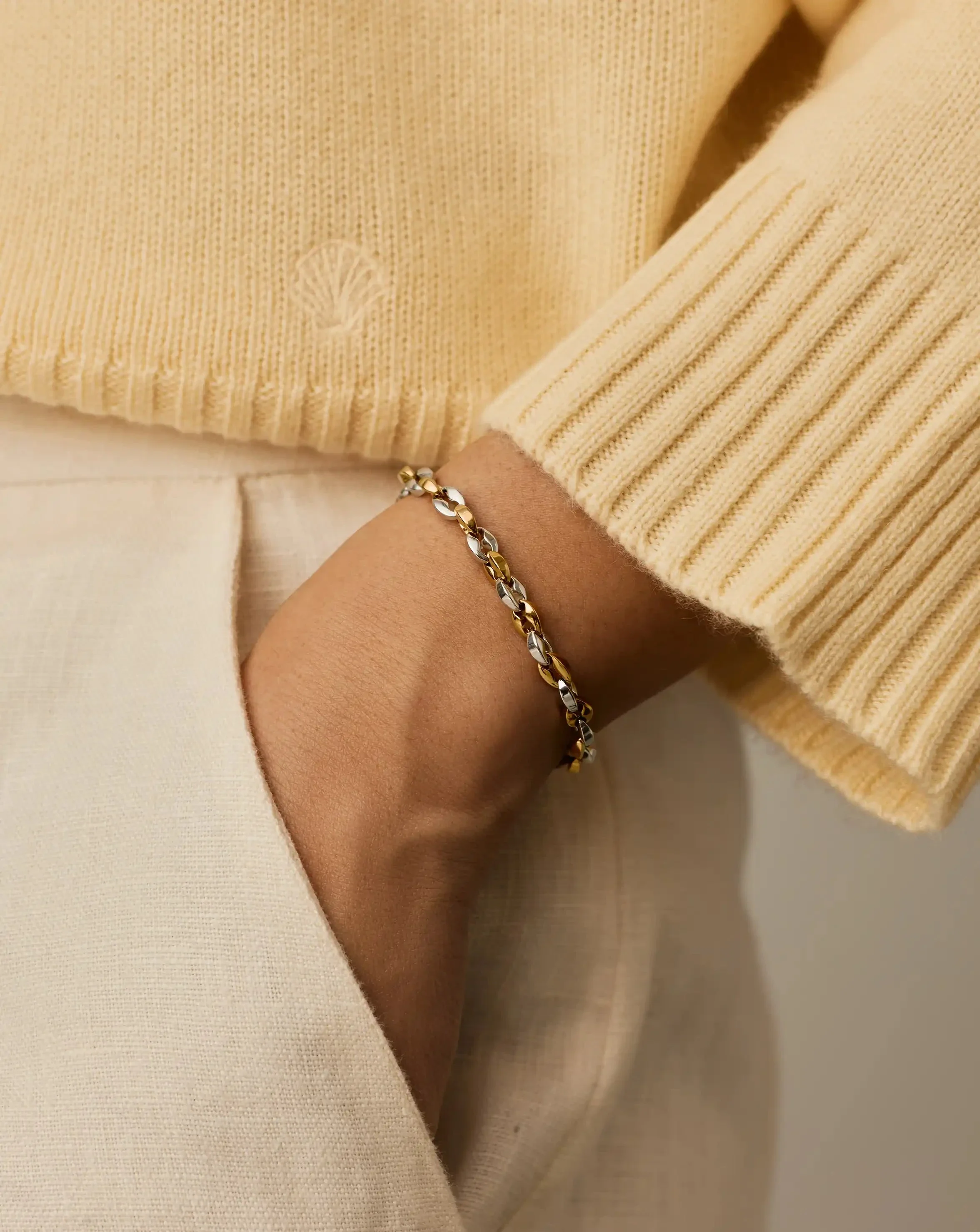 Mariner Chain Bracelet | 18k Gold Plated/Platinum Plated - Image 3