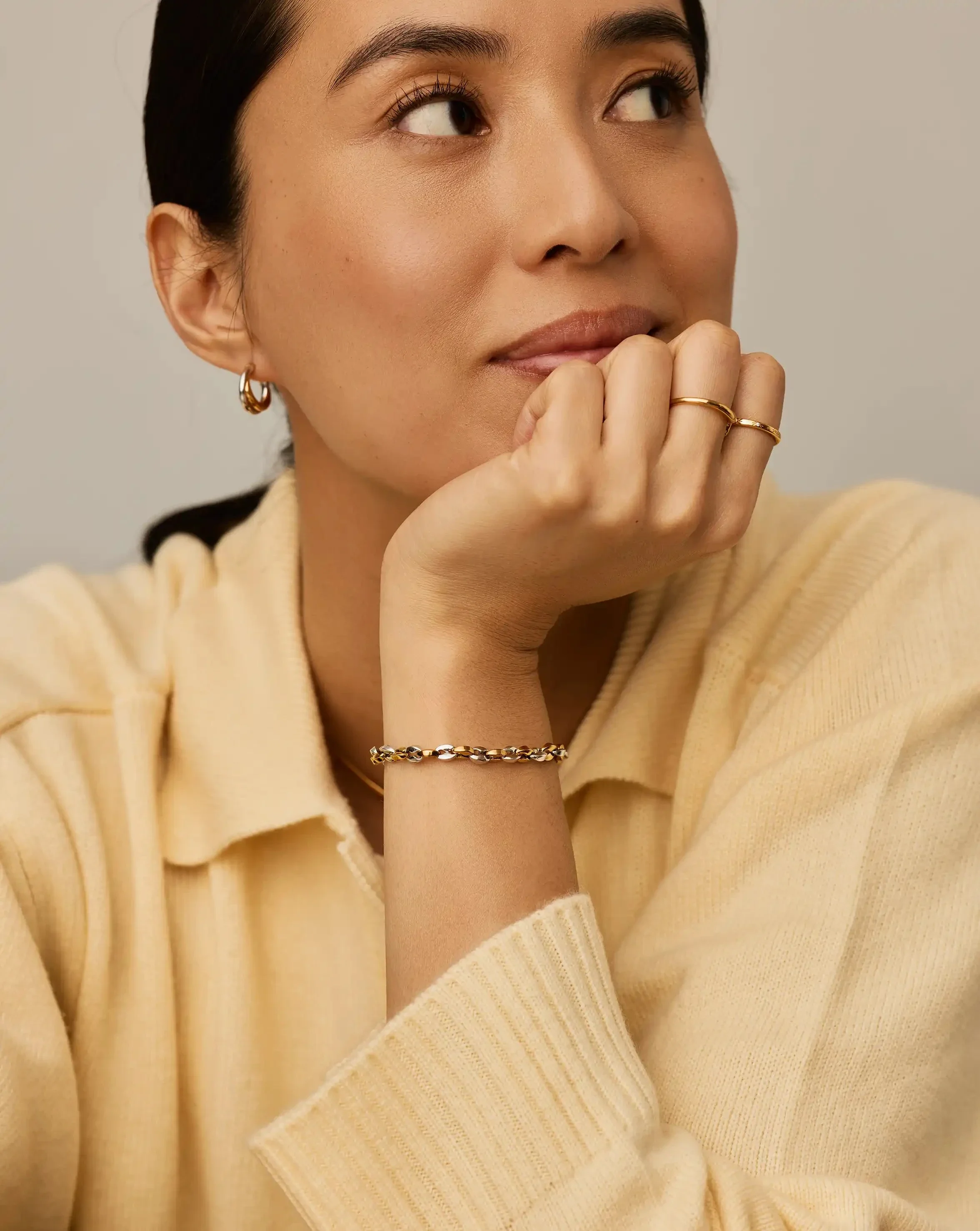 Mariner Chain Bracelet | 18k Gold Plated/Platinum Plated - Image 6
