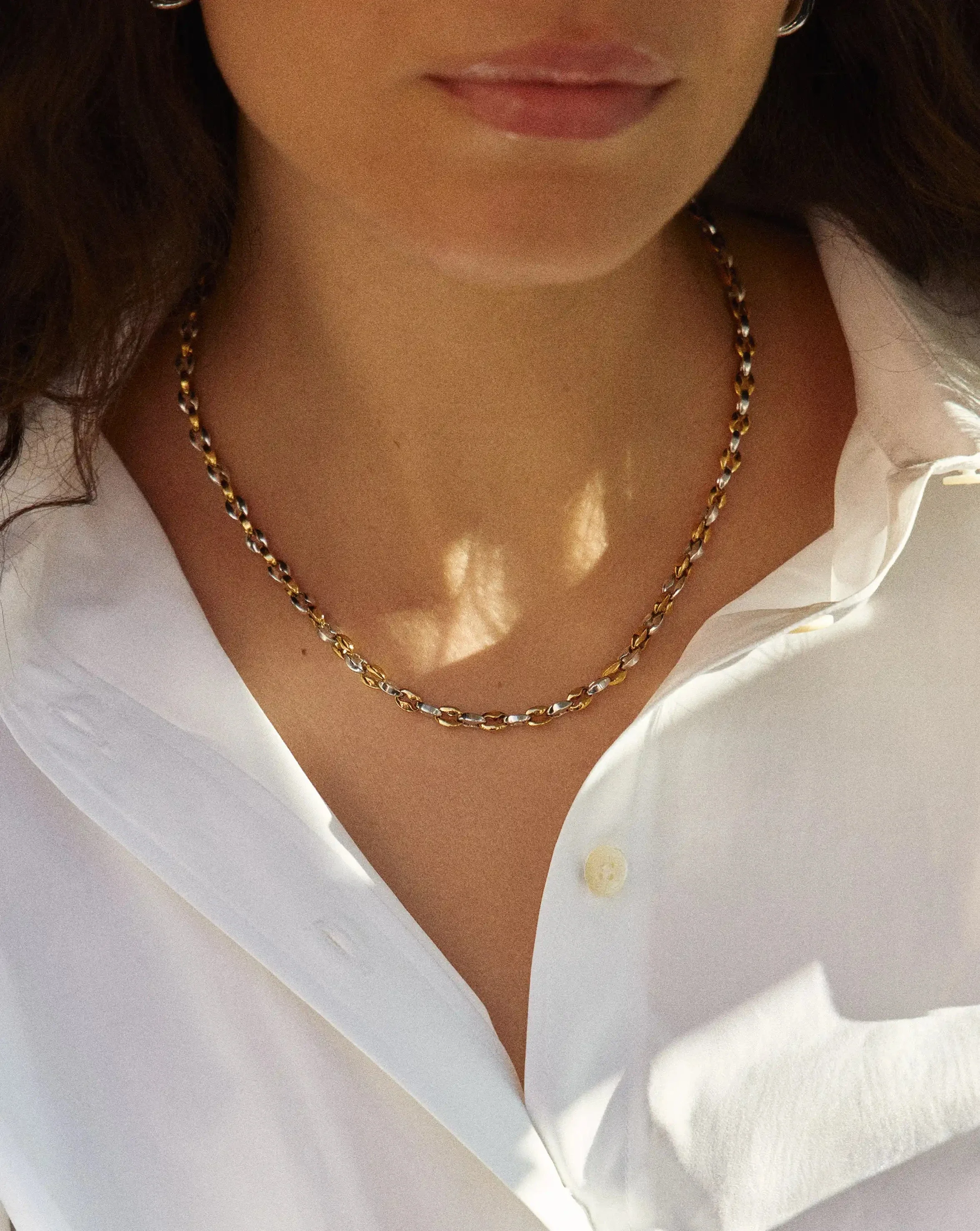 Mariner Short Chain Necklace | 18k Gold Plated/Platinum Plated - Image 6