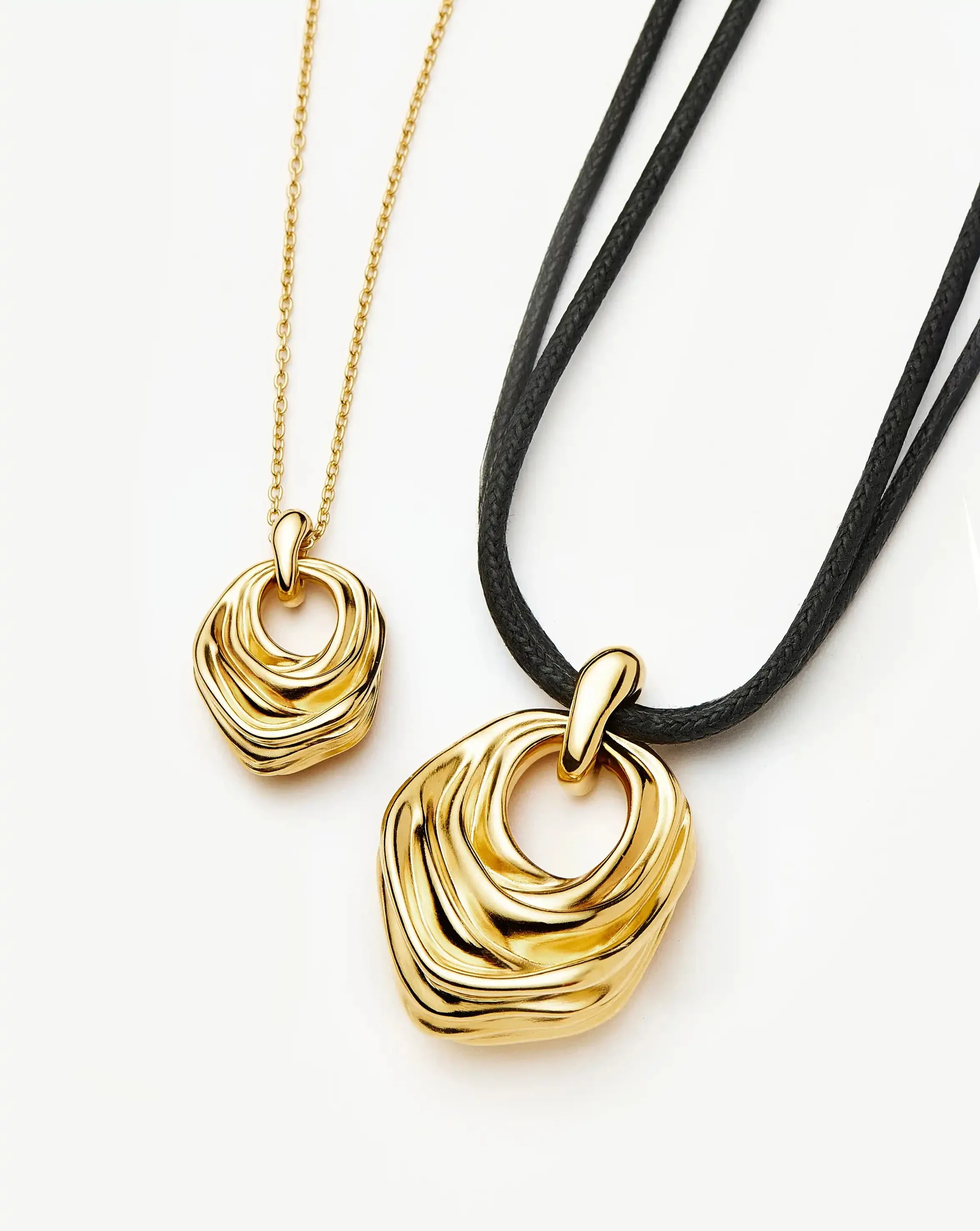 MARKGONG Draped Statement Cord Necklace | 18k Gold Plated - Image 4