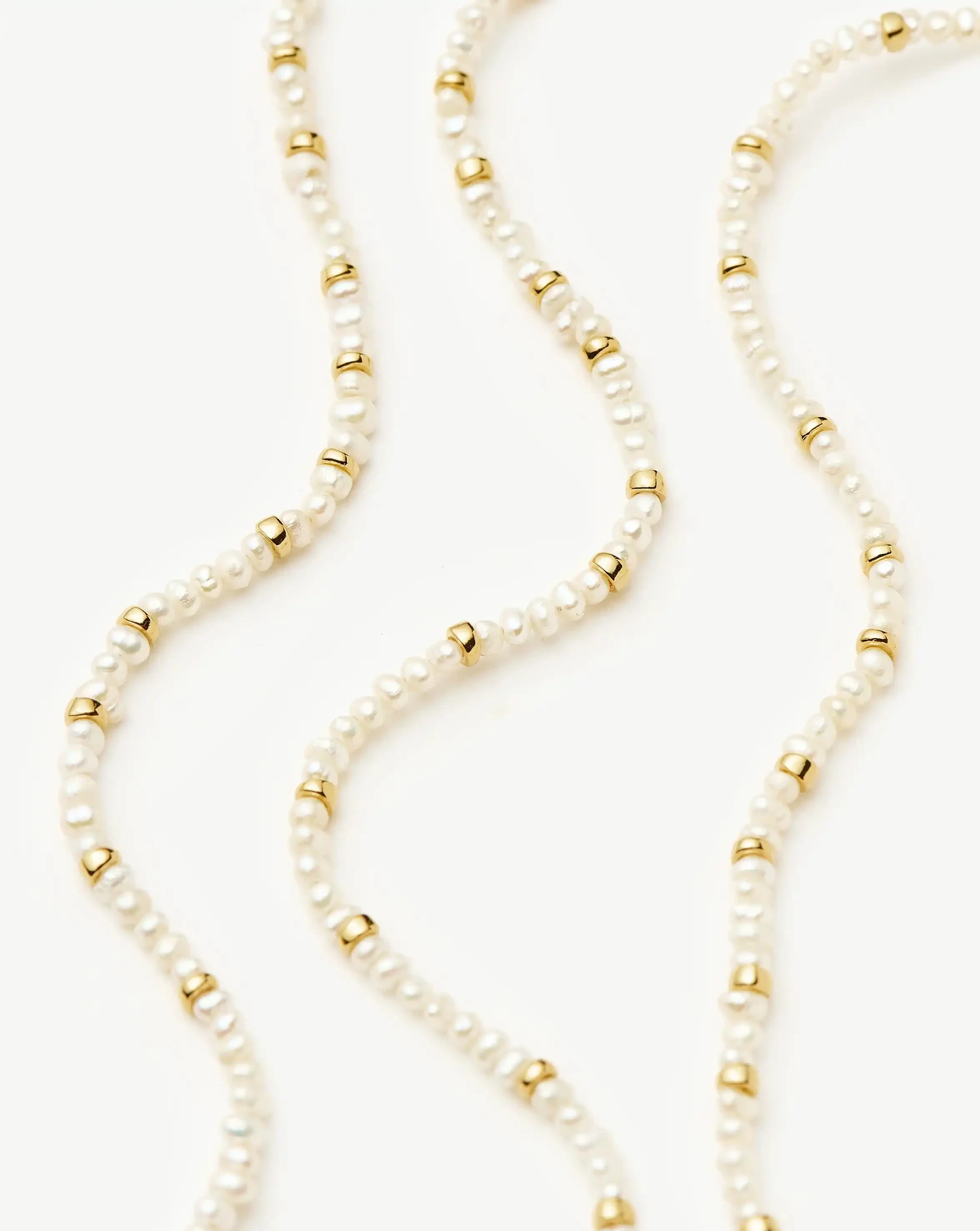 Micro Pearl Beaded Bracelet | 18k Gold Plated/Pearl - Image 4