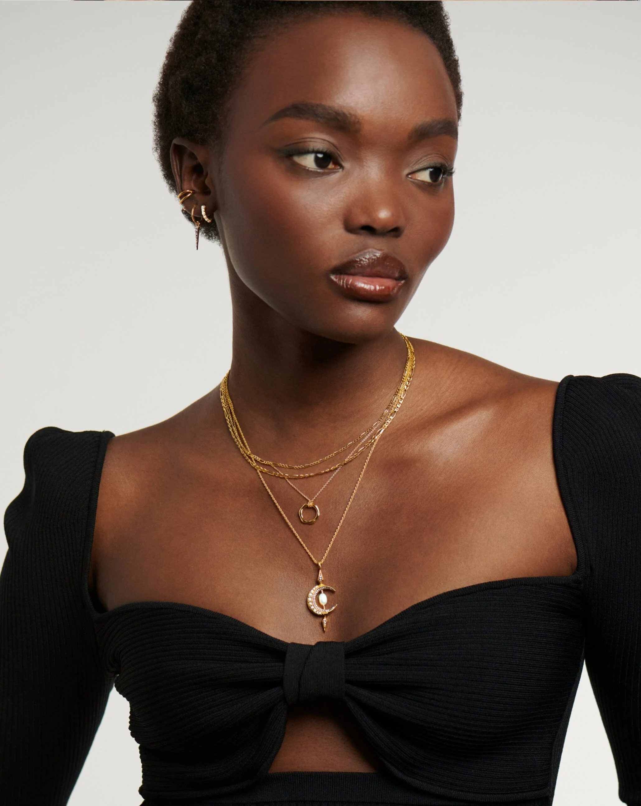 Mini Molten Pendant Necklace - Image 3