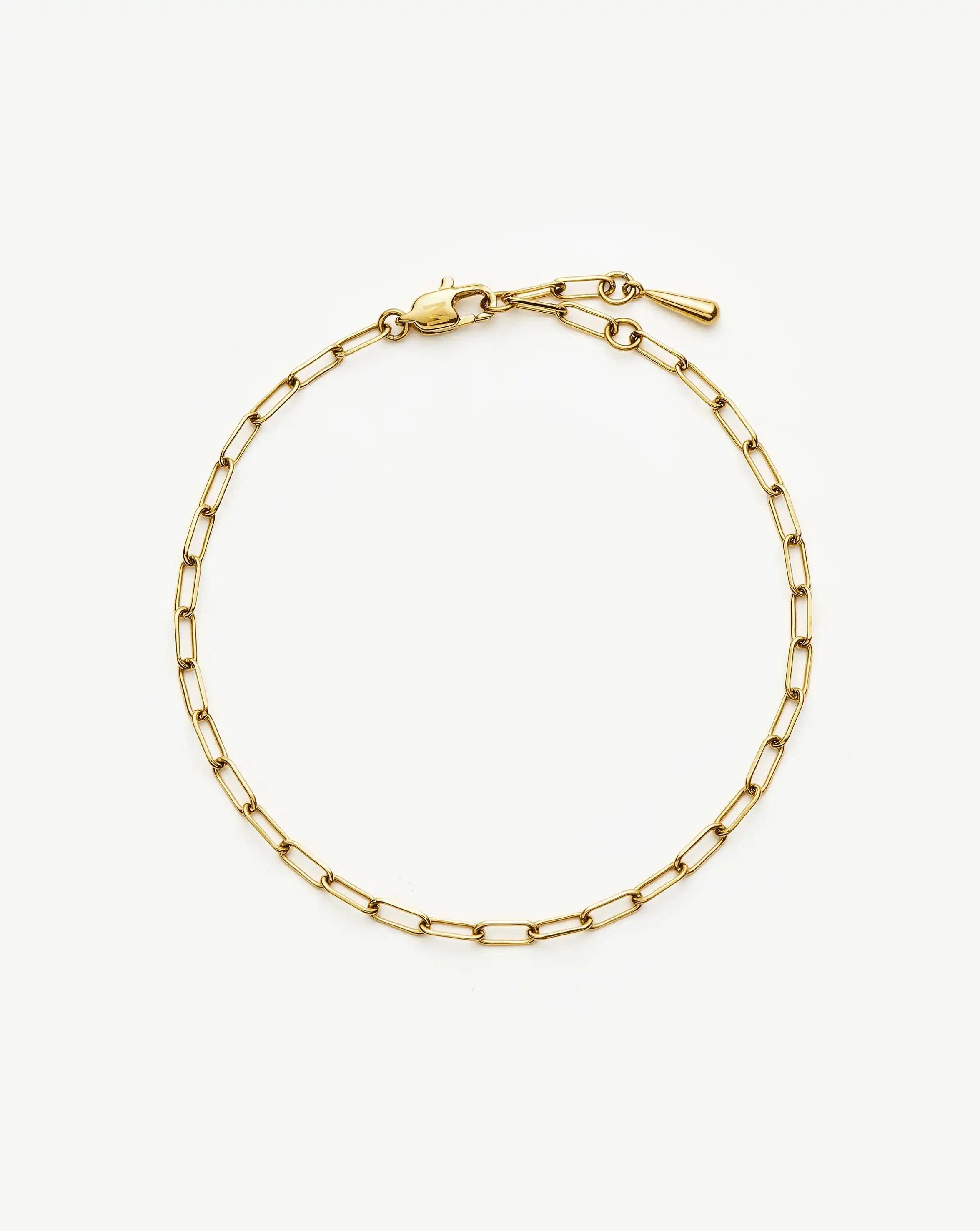 Mini Paperclip Chain Bracelet | 18k Gold Plated