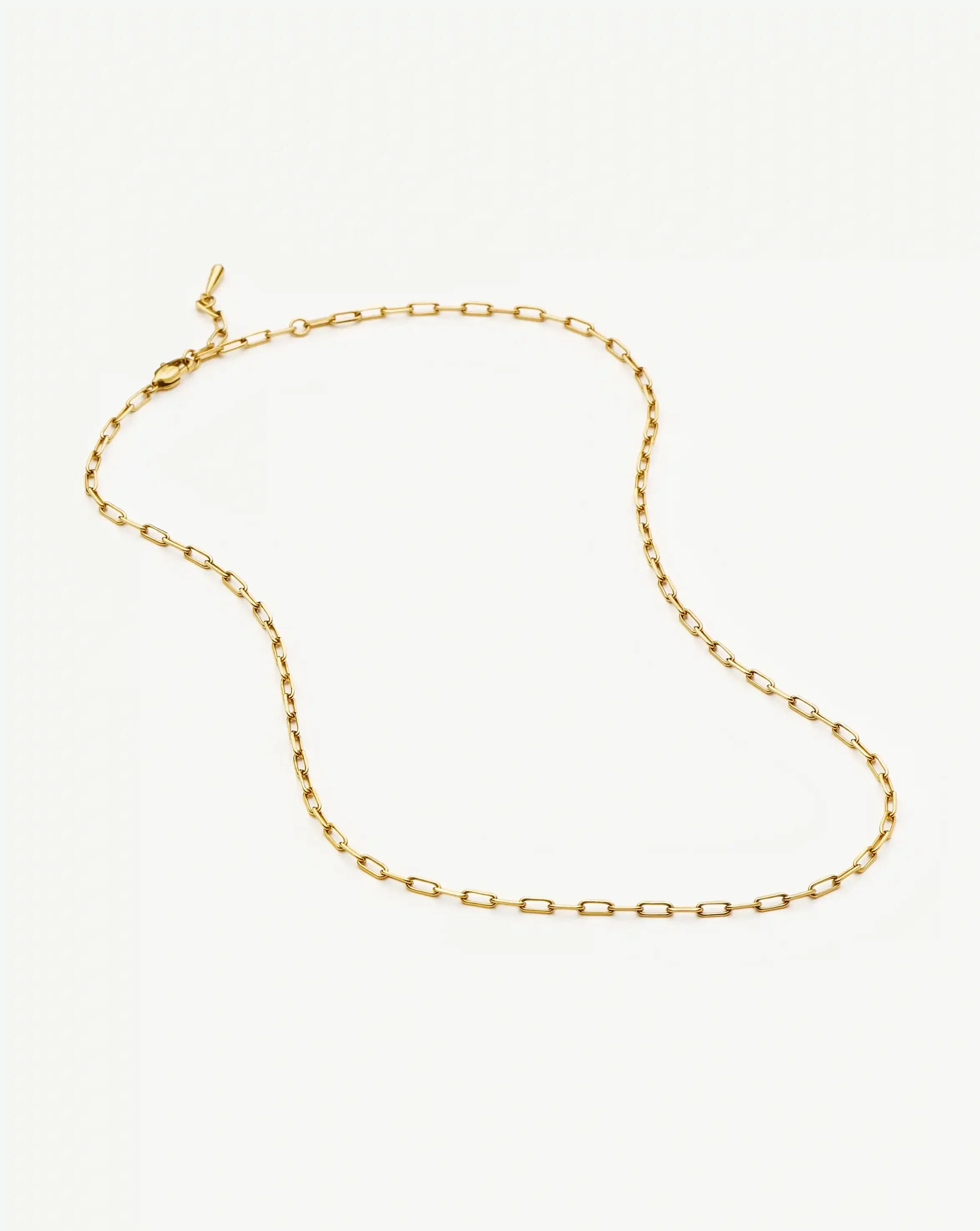 Mini Paperclip Chain Necklace | 18k Gold Plated - Image 5