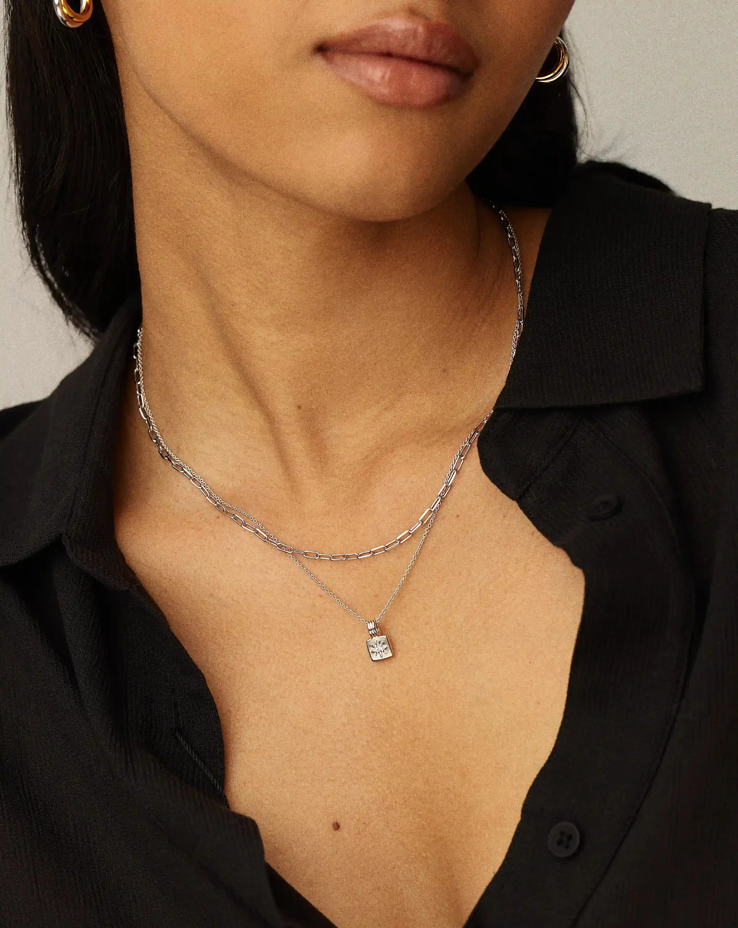 The Effortless Necklace Set | Platinum Plated - Image 2