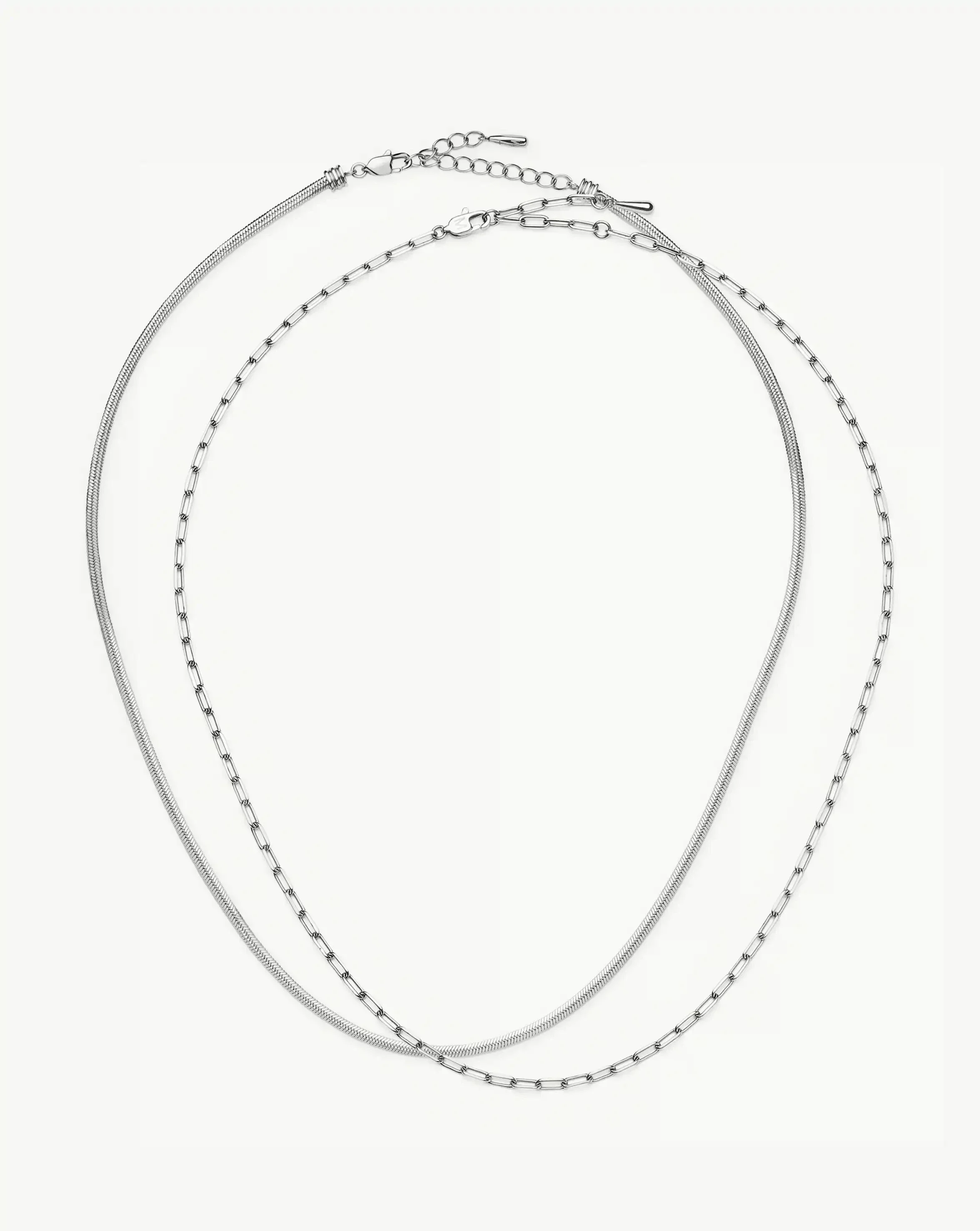 The Go-To Necklace Set | Platinum Plated