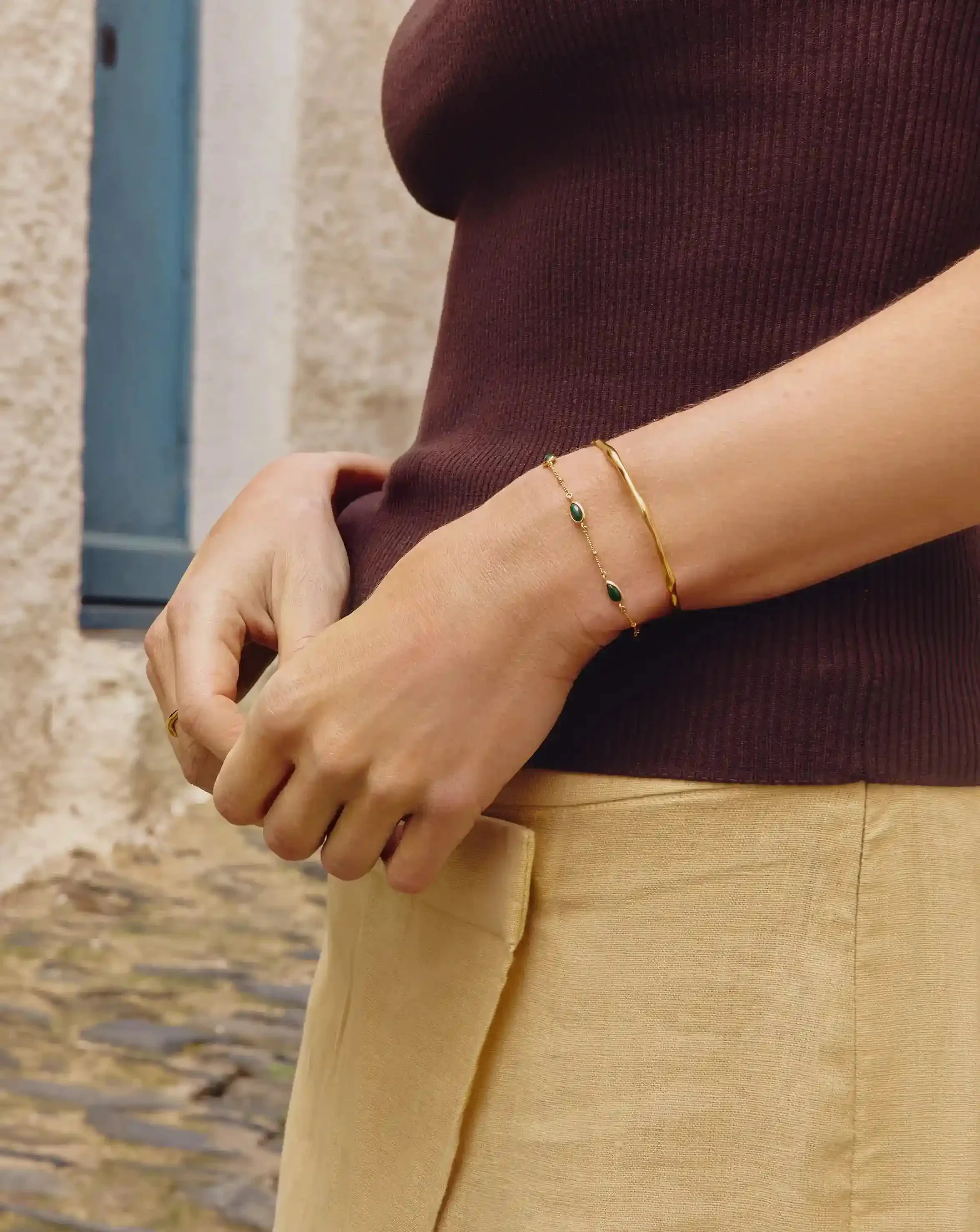 Molten Cuff Bracelet | 18k Gold Plated - Image 2