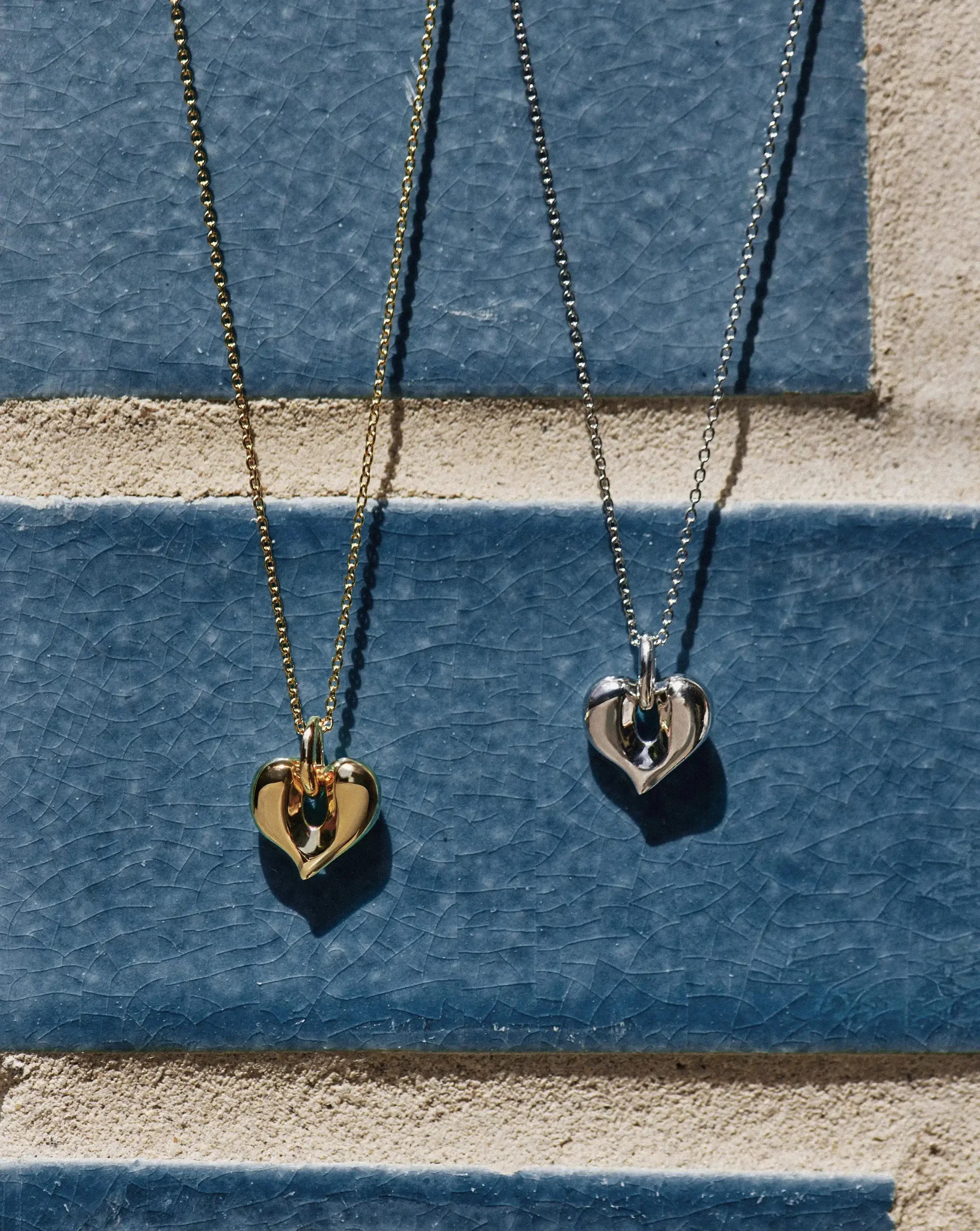Molten Heart Pendant Necklace | 18k Gold Plated - Image 3