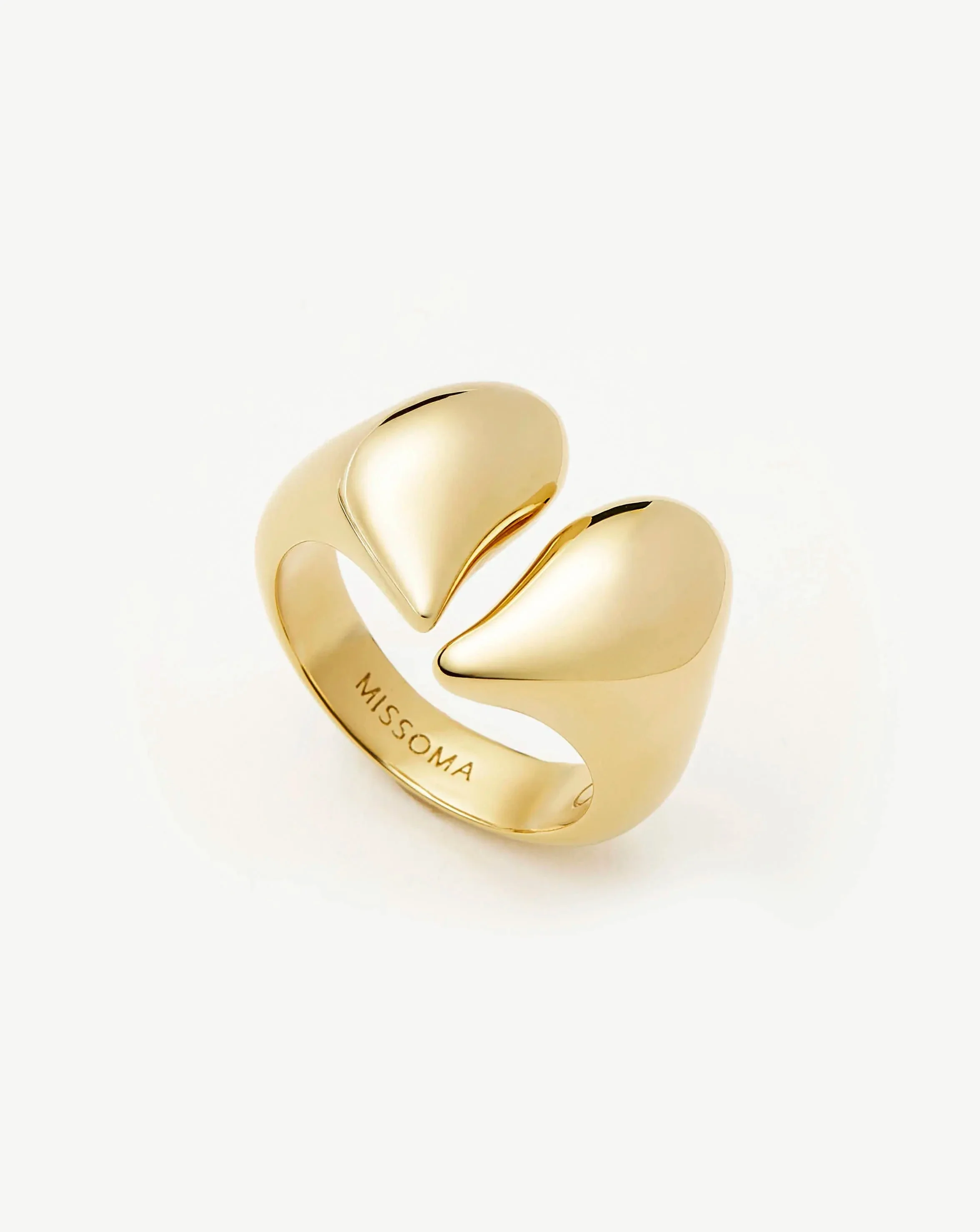 Molten Heart Statement Ring | 18k Gold Plated - Image 5