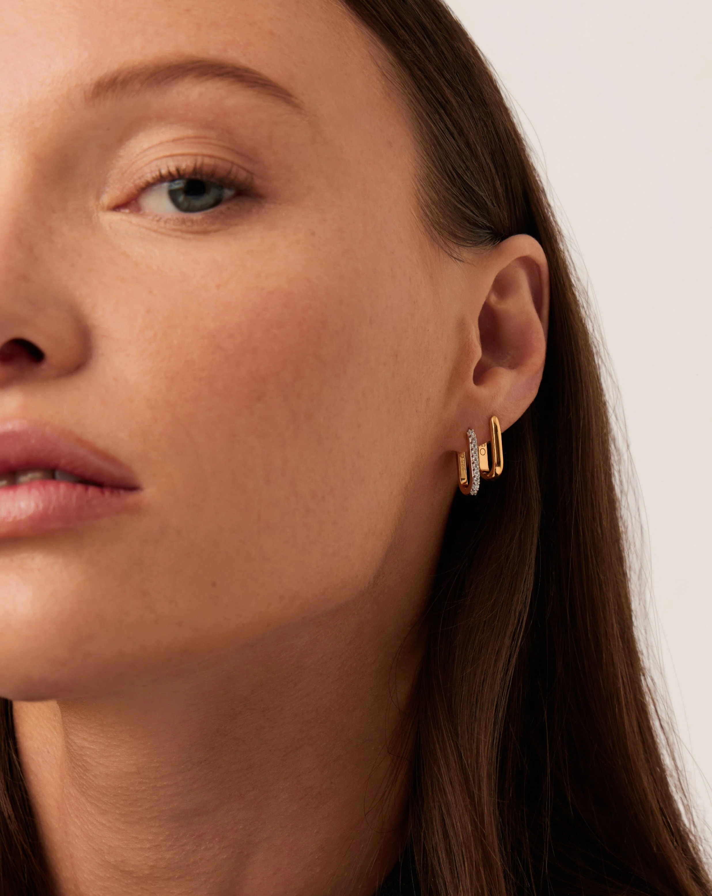 Pave Ovate Huggies | 18k Recycled Gold Vermeil on Recycled Sterling Silver - Image 6