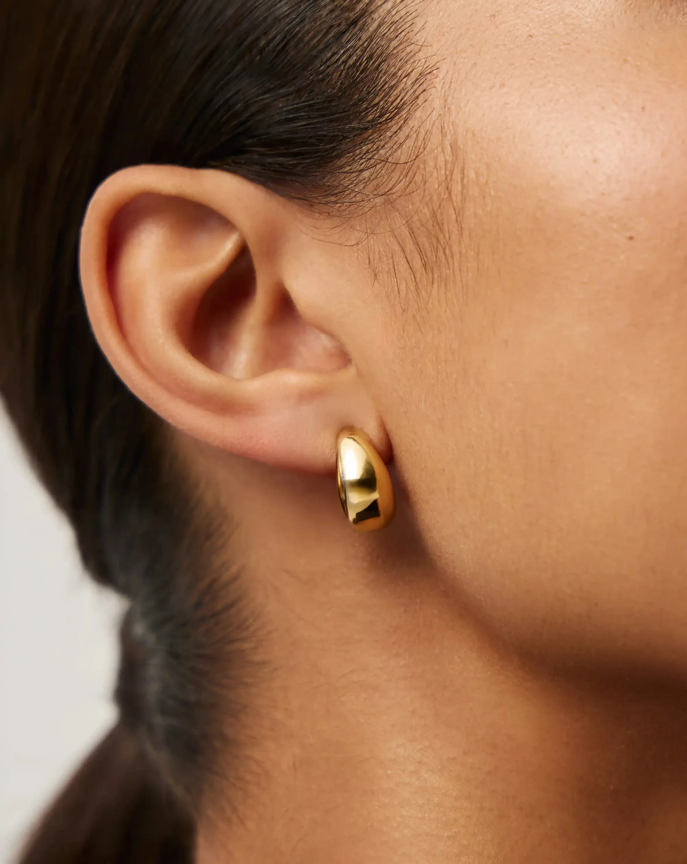 Savi Dome Mini Hoop Earrings - Image 3