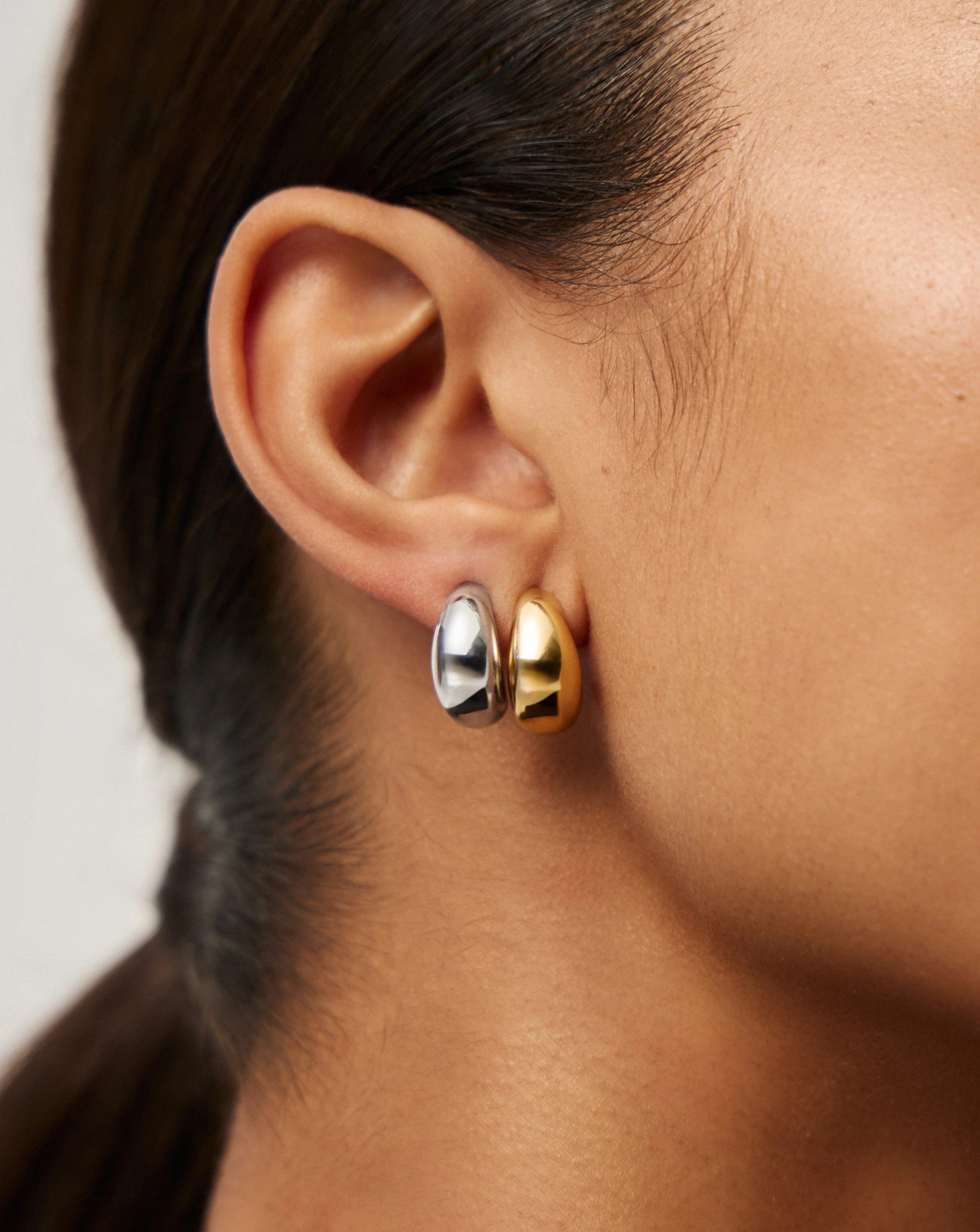The Mixed Metal Earring Set - Image 2