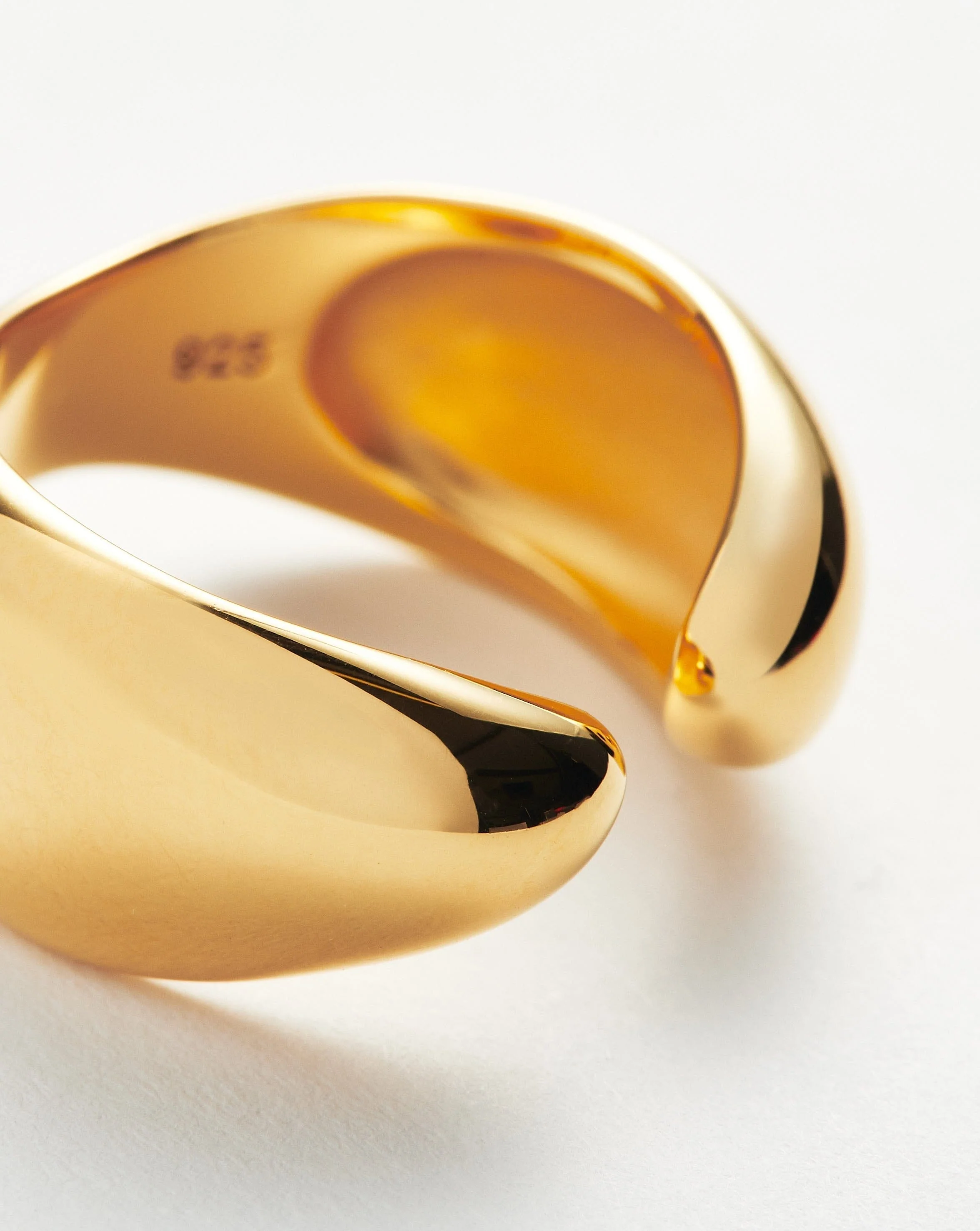 Savi Sculptural Open Stacking Ring | 18k Gold Vermeil - Image 4