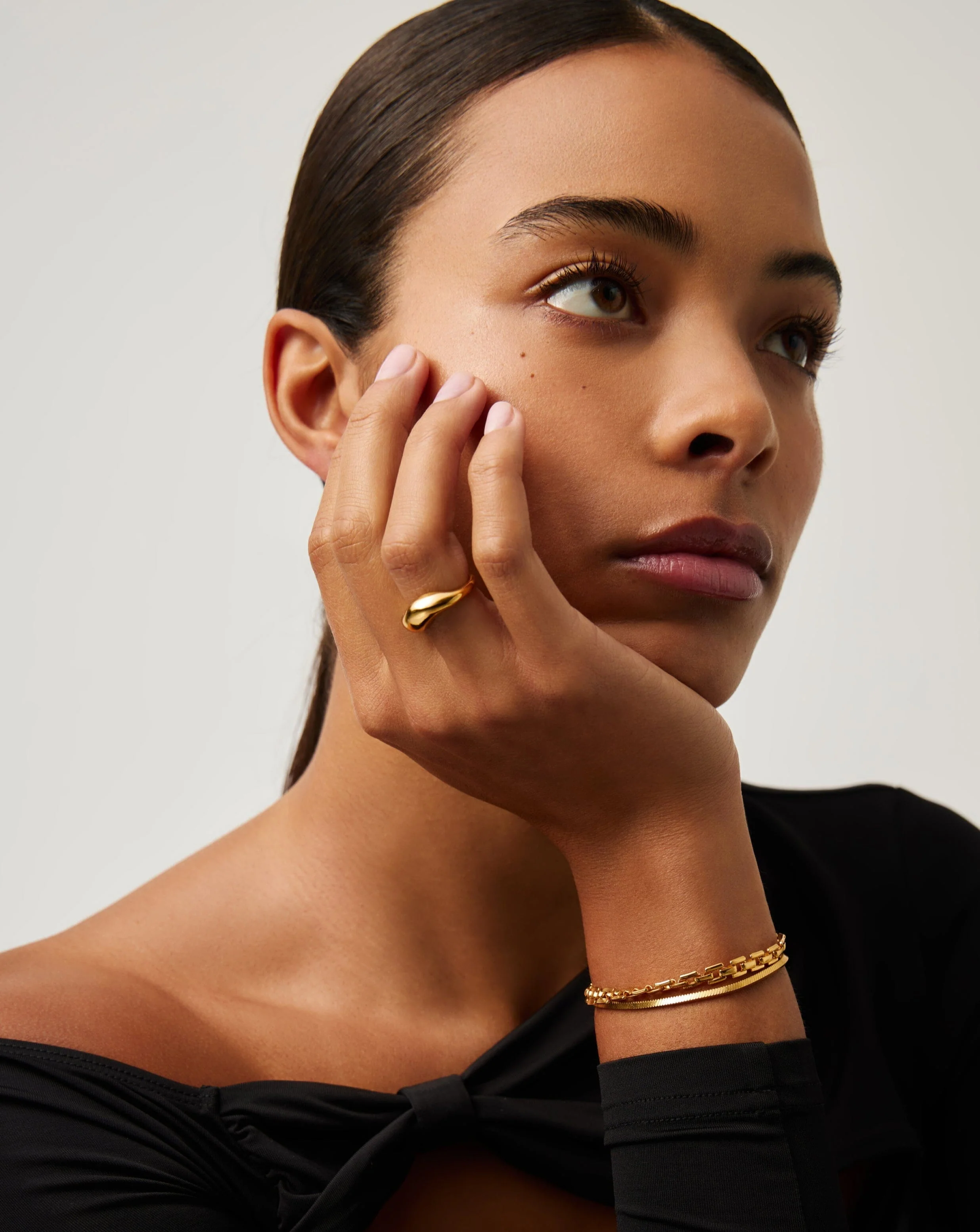 Savi Signature Stacking Ring | 18k Gold Vermeil - Image 3