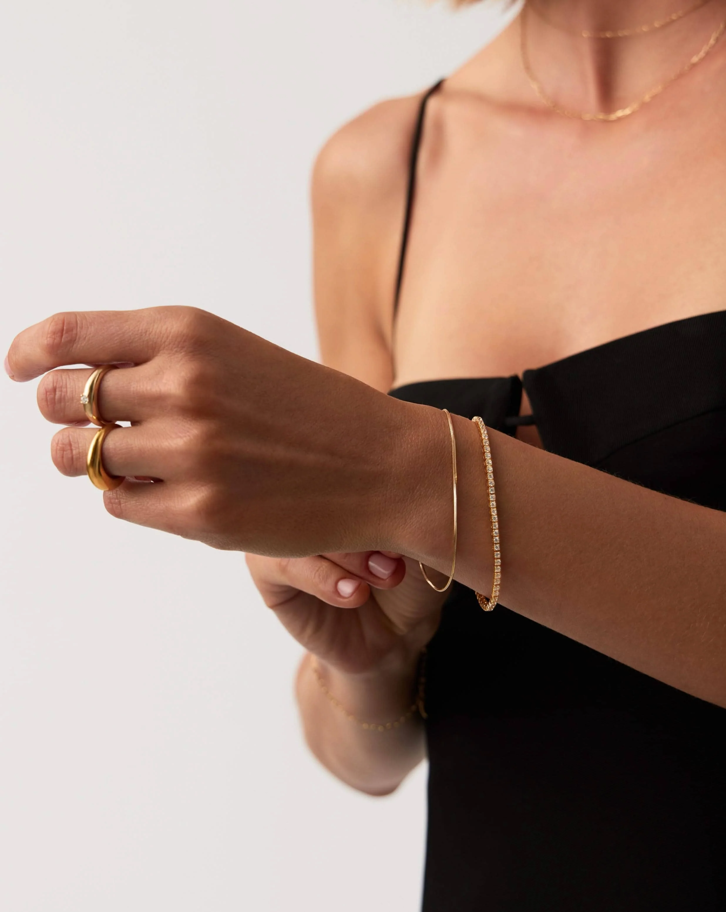 Solid Gold Diamond Tennis Bracelet | 14k Solid Gold Lab Grown Diamonds - Image 2