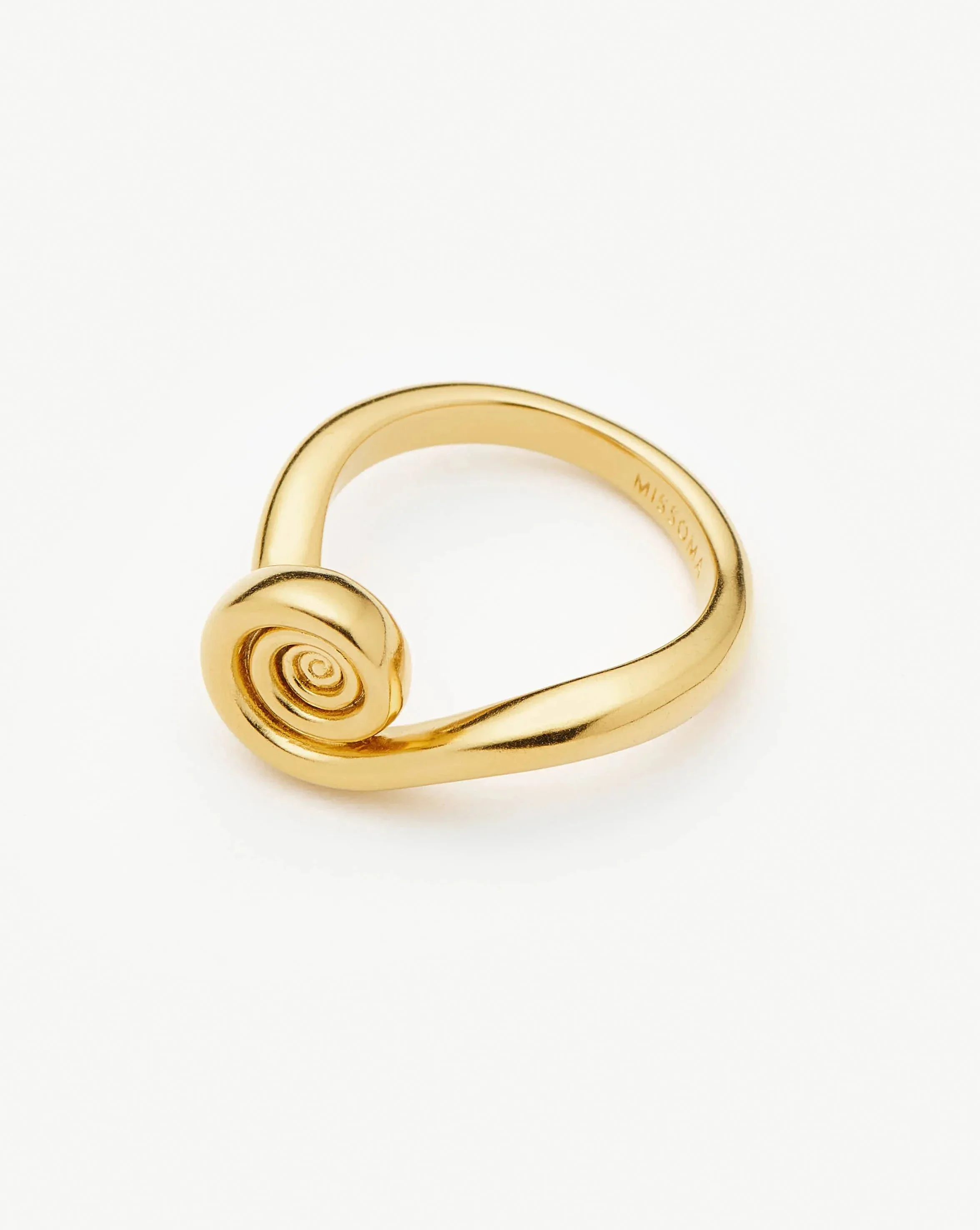 Spiral Stacking Ring | 18k Gold Plated - Image 4
