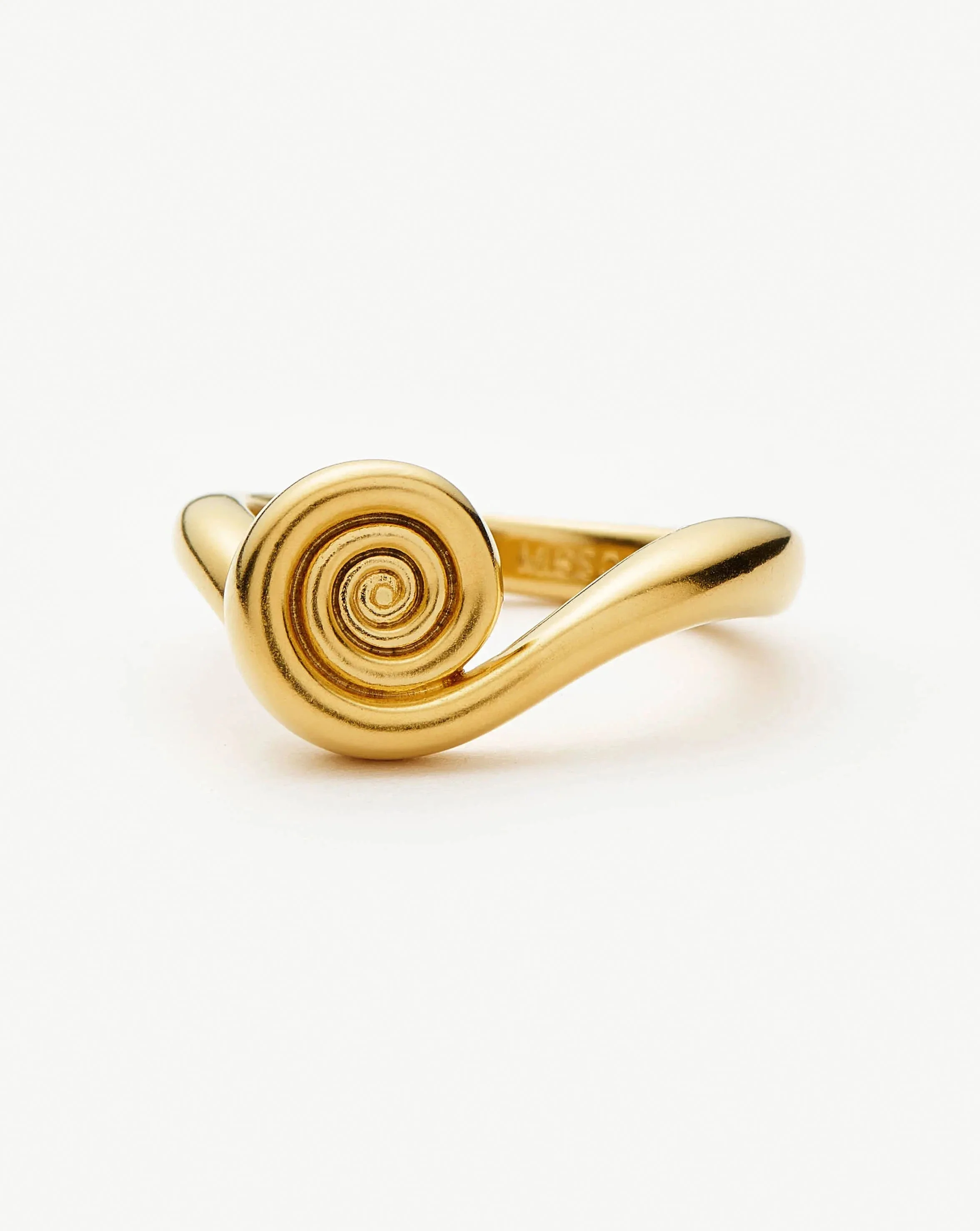 Spiral Stacking Ring | 18k Gold Plated - Image 5