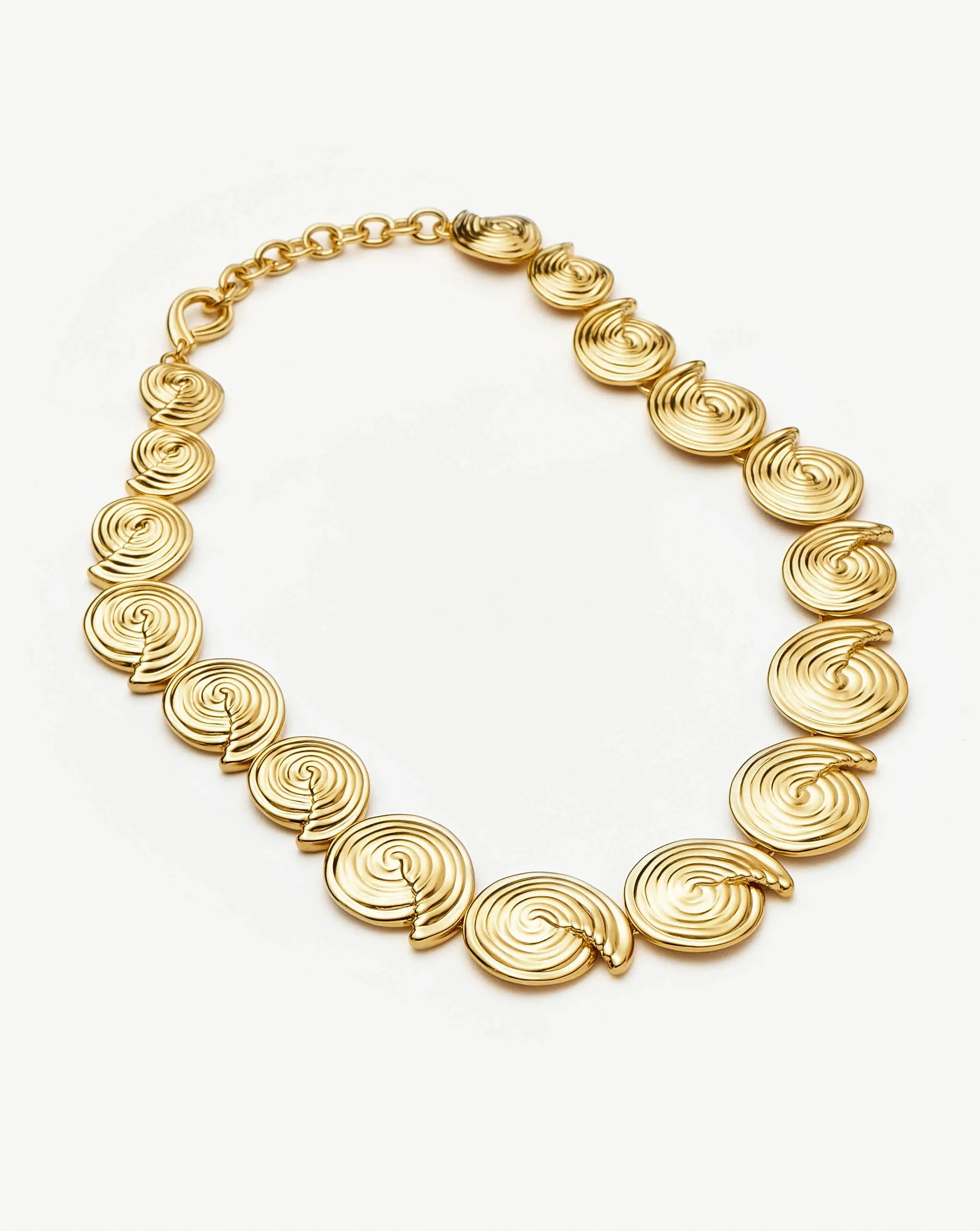 Spiral Statement Chain Necklace | 18k Gold Plated - Image 4