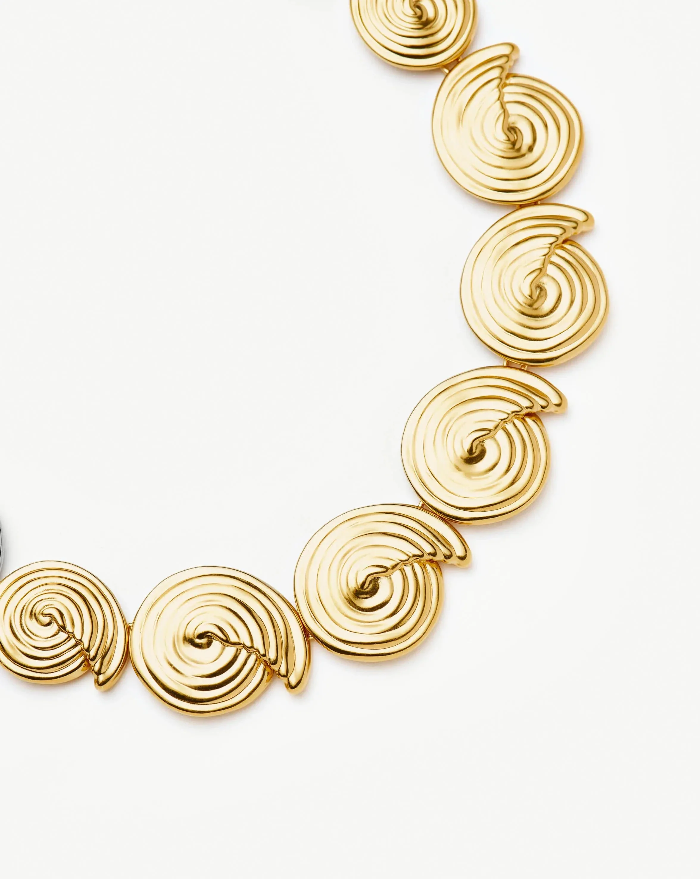Spiral Statement Chain Necklace | 18k Gold Plated - Image 5