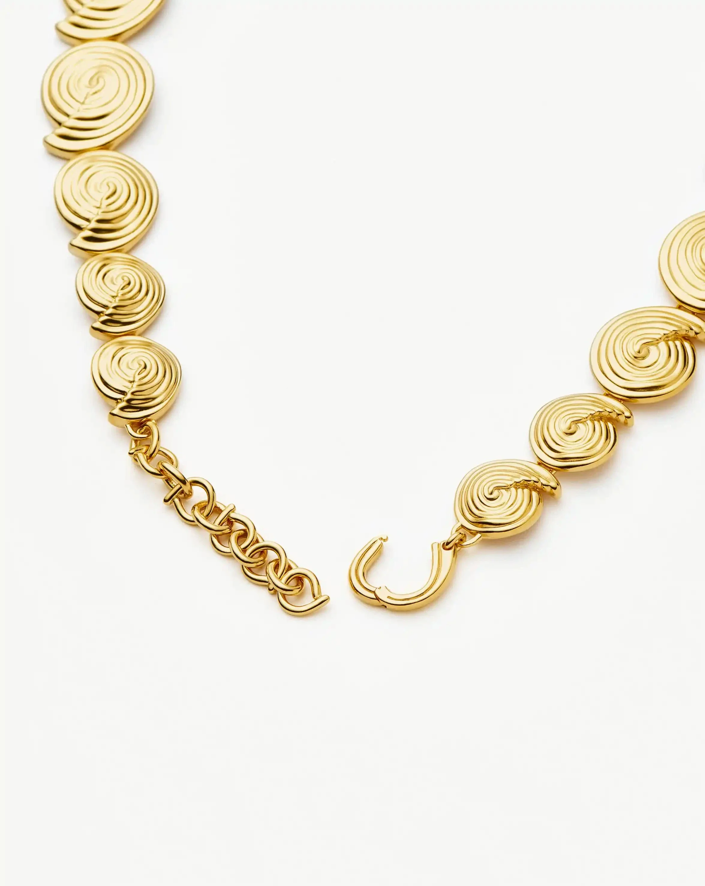 Spiral Statement Chain Necklace | 18k Gold Plated - Image 6