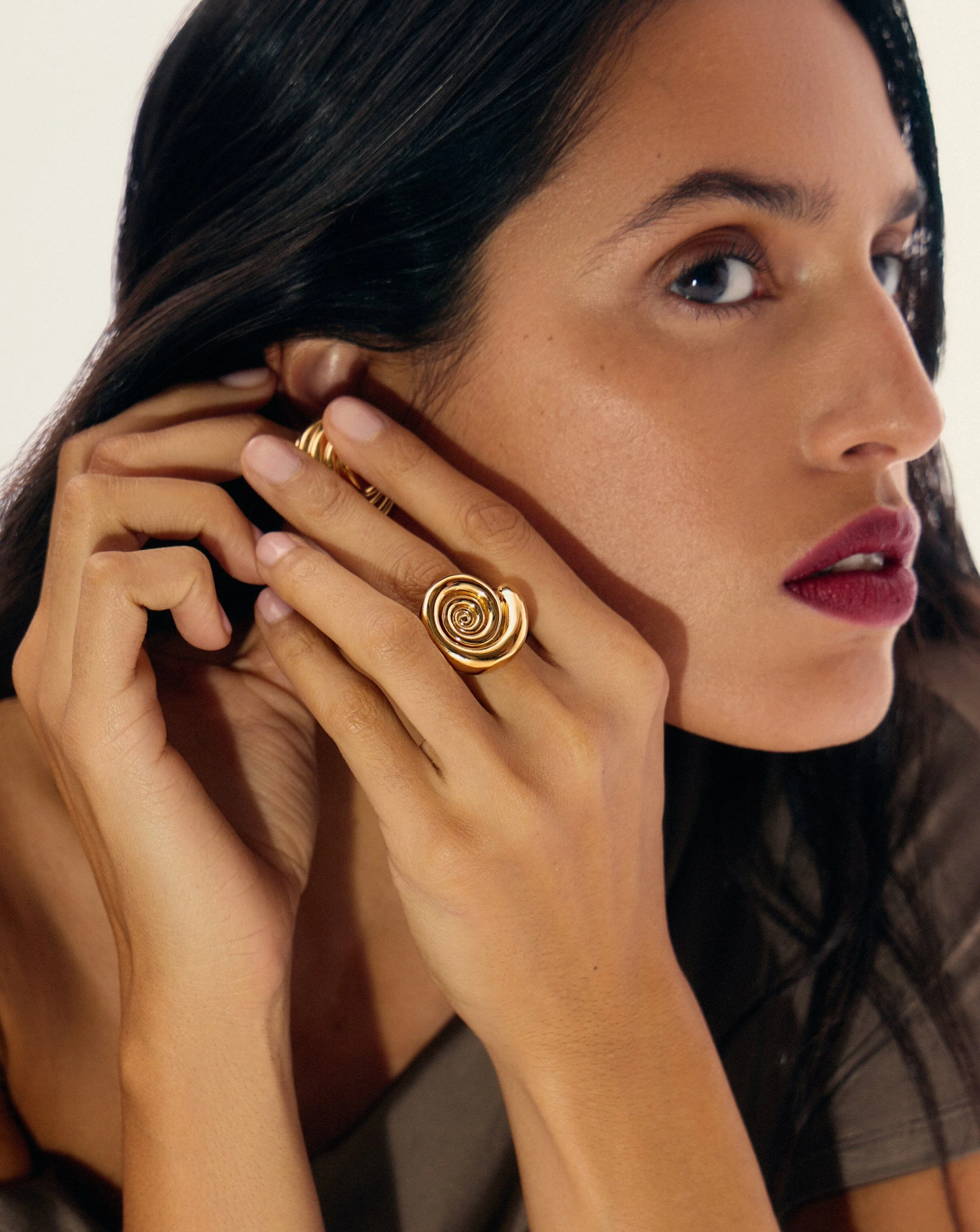 Spiral Statement Ring | 18k Gold Plated - Image 3