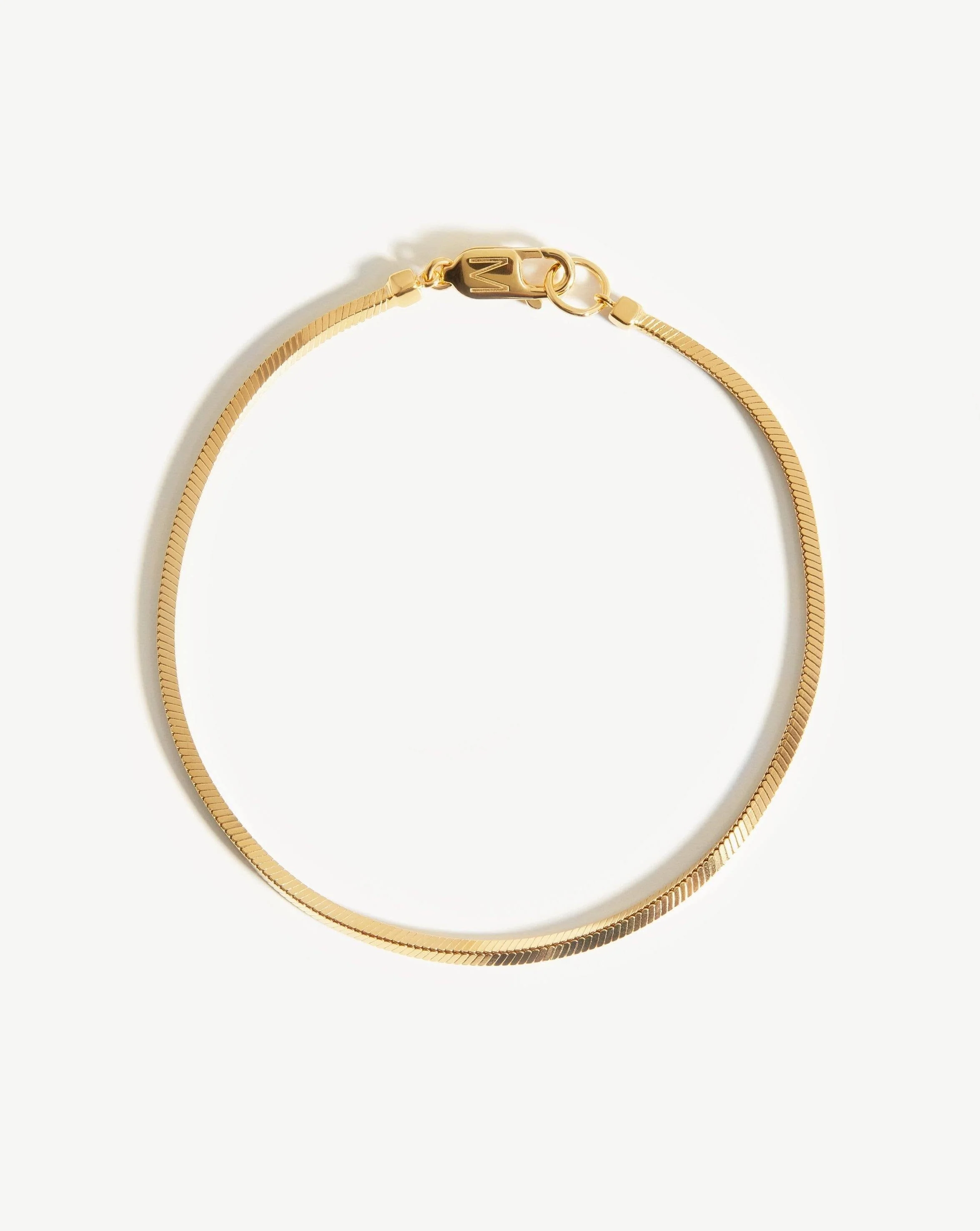 Mens Square Snake Chain Bracelet