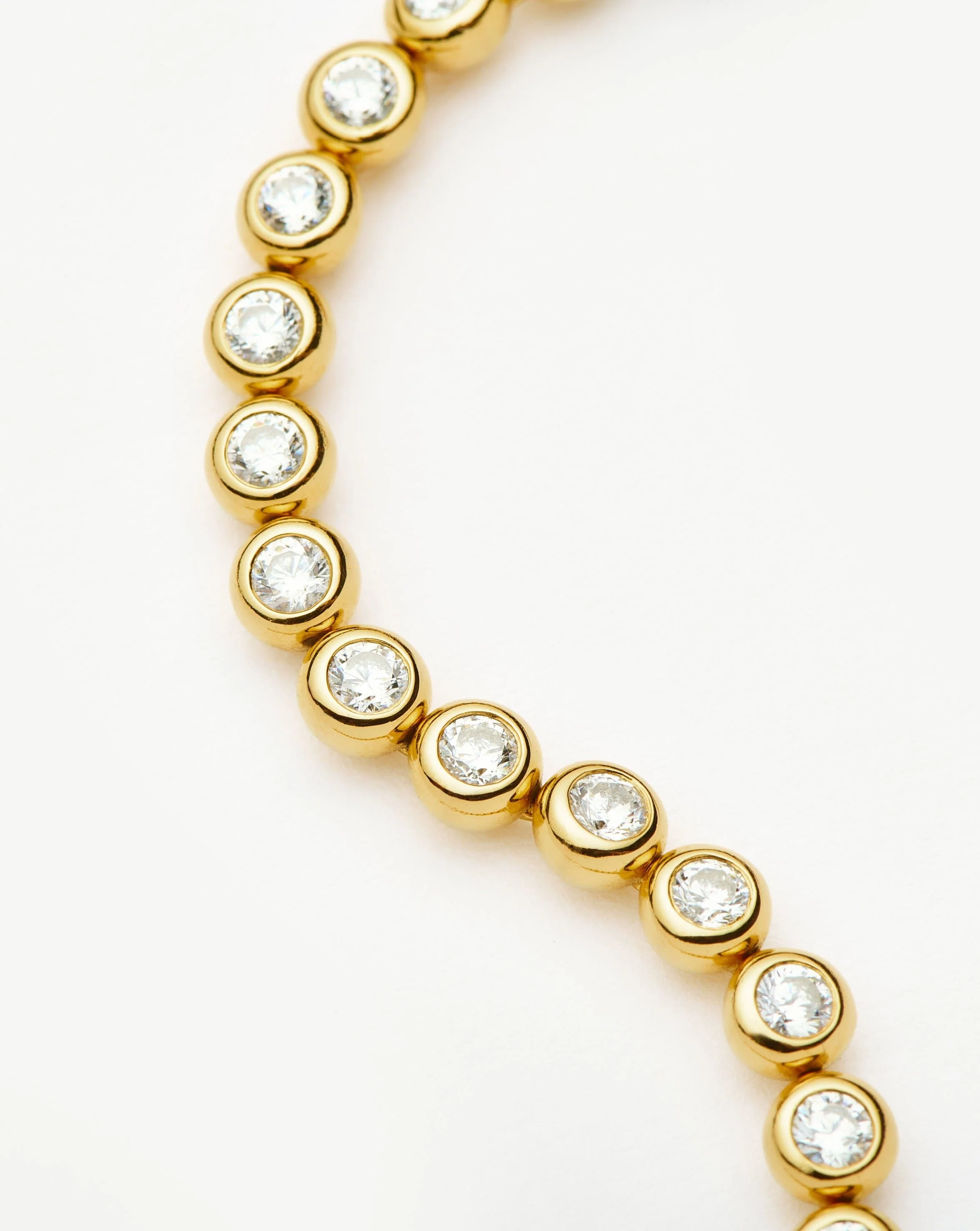 Tennis Round Bracelet | 18k Gold Vermeil Cubic Zirconia - Image 4