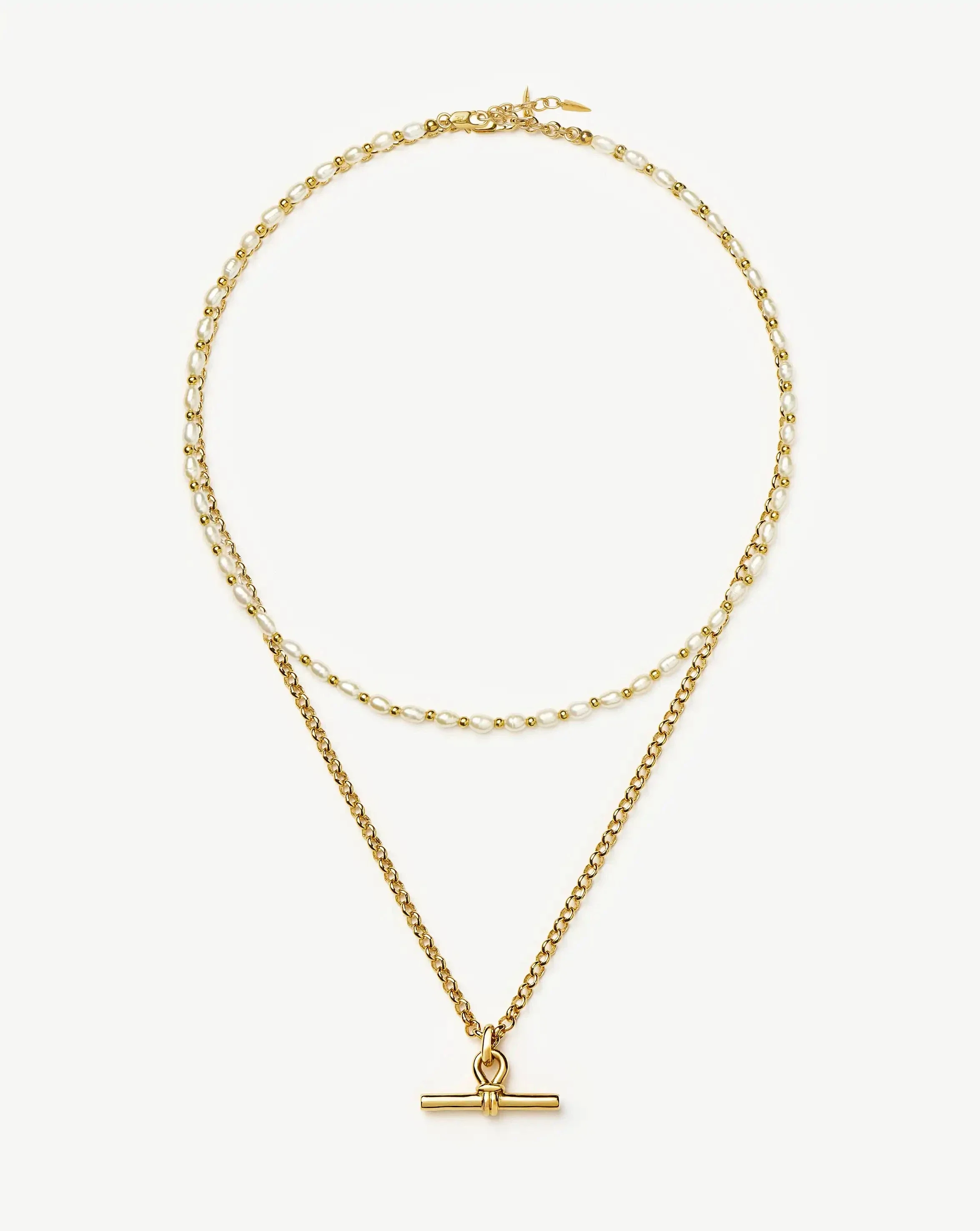 The Andy Pearl Necklace Set | 18k Gold Plated/Pearl - Image 5