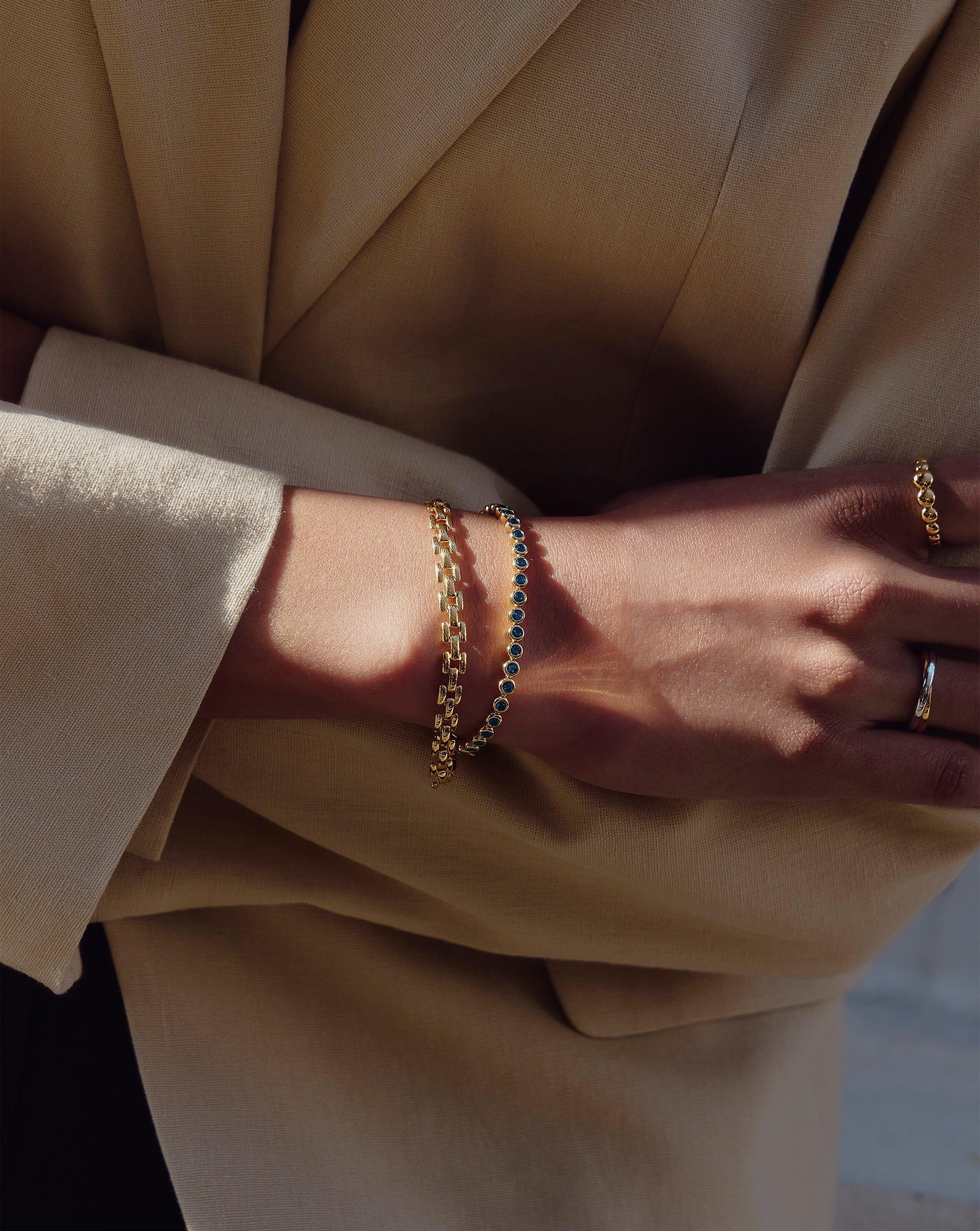 Timepiece Link Chain Bracelet | 18k Gold Plated - Image 6