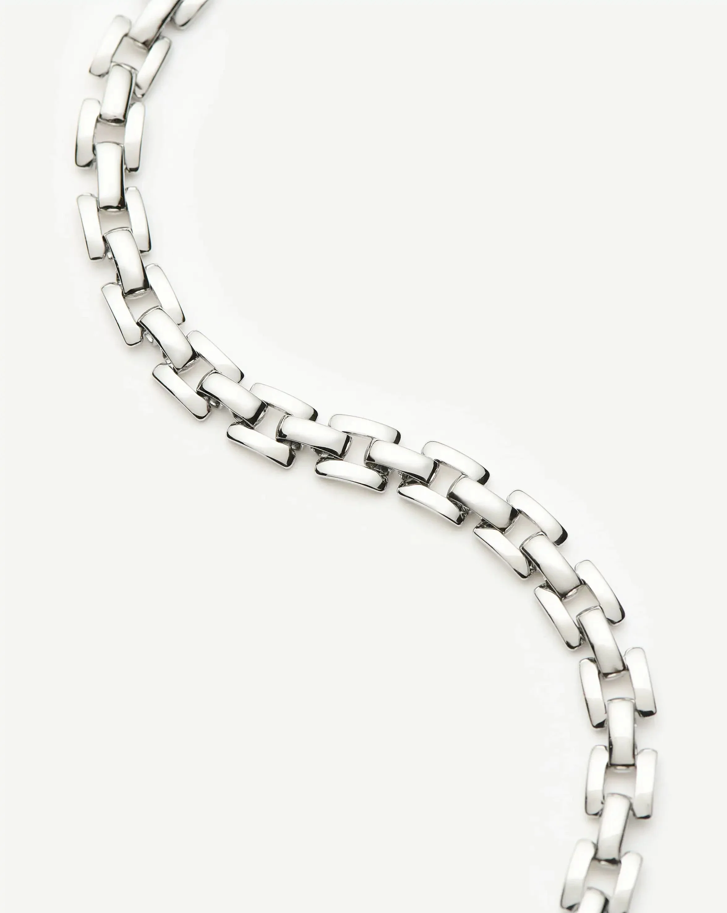 Timepiece Link Chain Bracelet | Silver Plated - Image 4