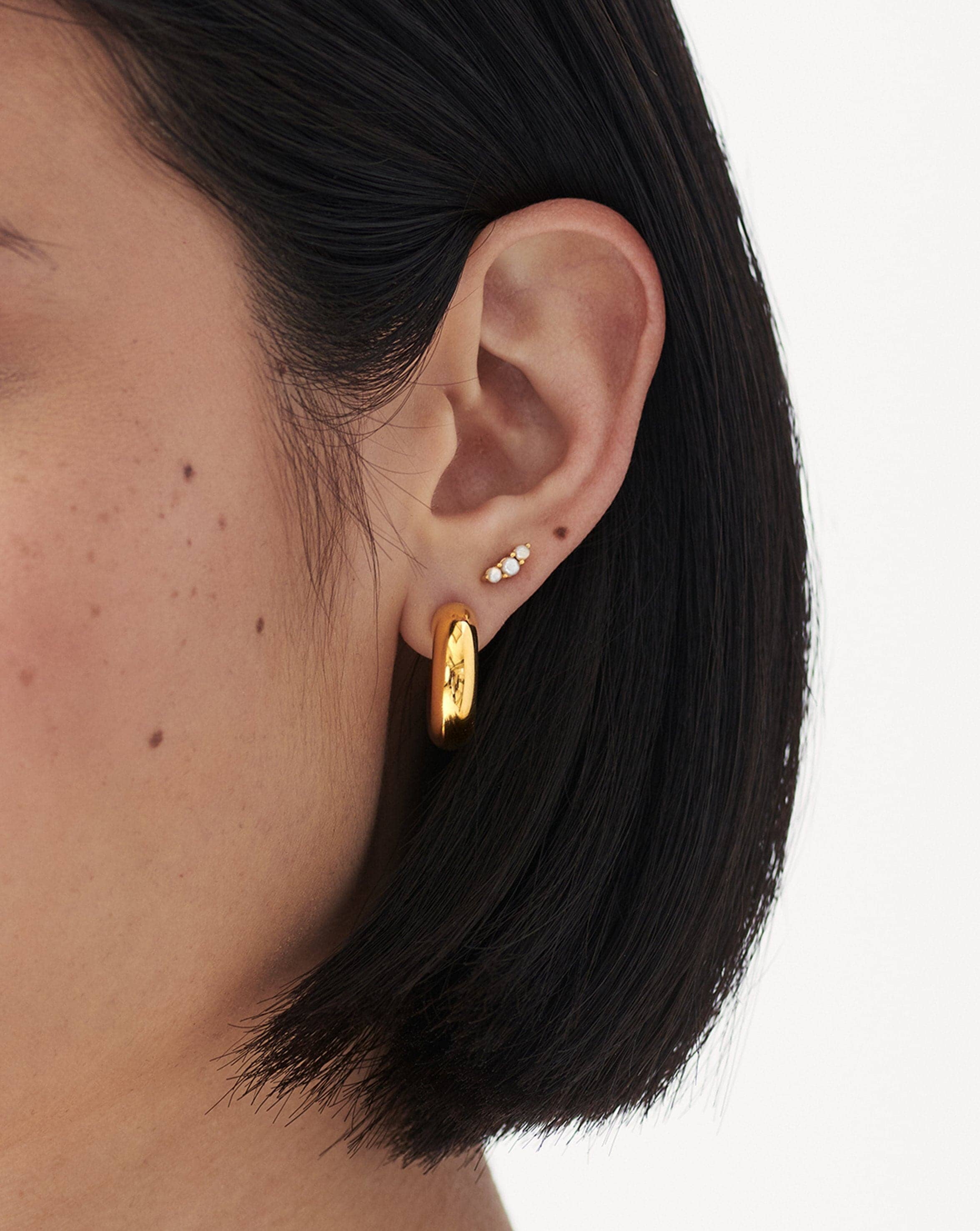 Trio Stud Earrings - Image 2